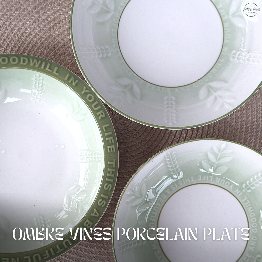 Ombre Vines Porcelain Plate