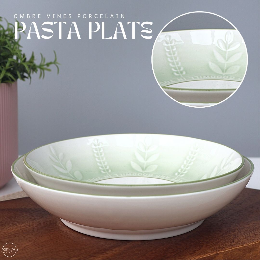 Ombre Vines Porcelain Plate