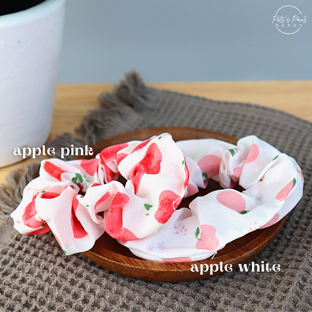 Korean Style Fruit Patterned Scrunchie Hair Tie