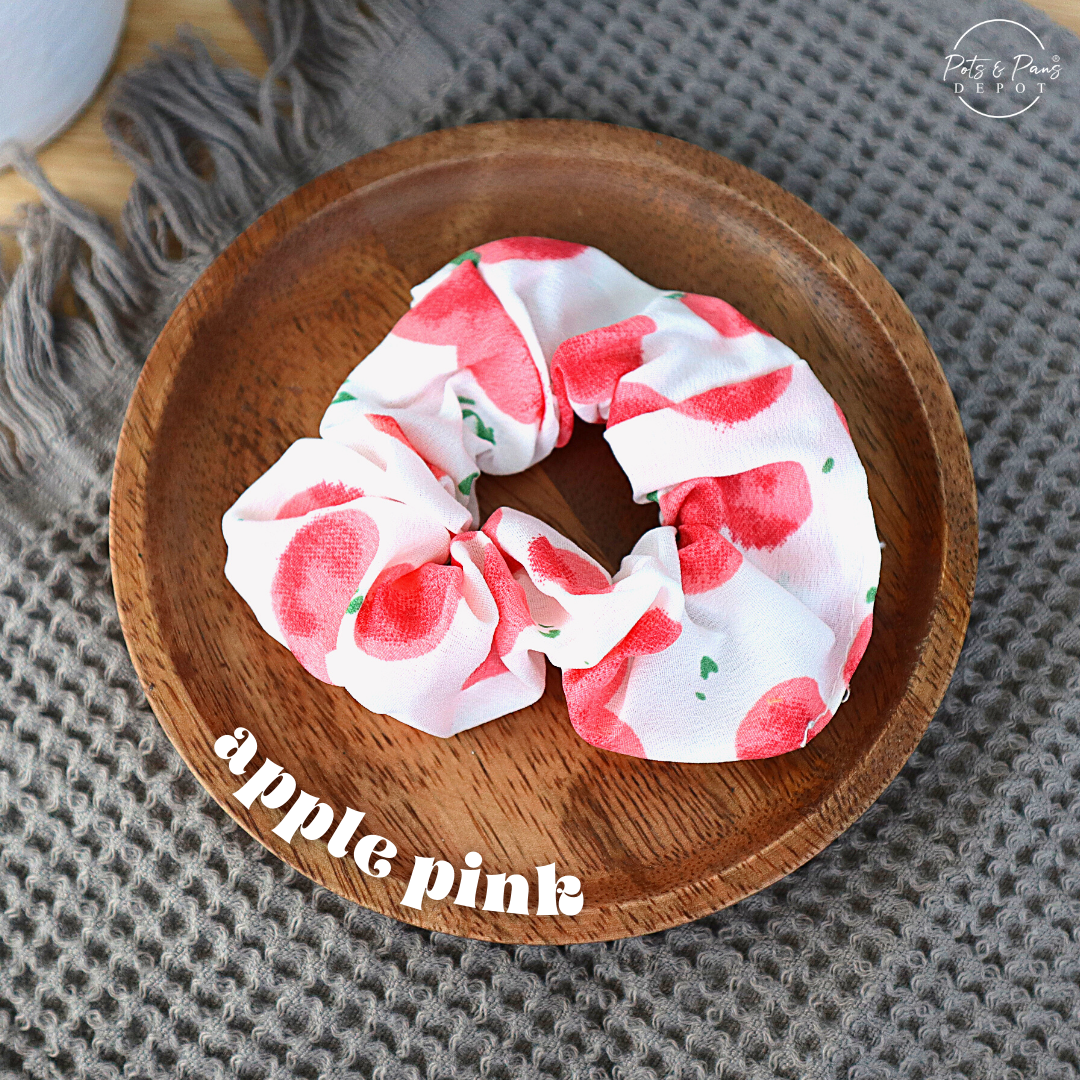 Korean Style Fruit Patterned Scrunchie Hair Tie