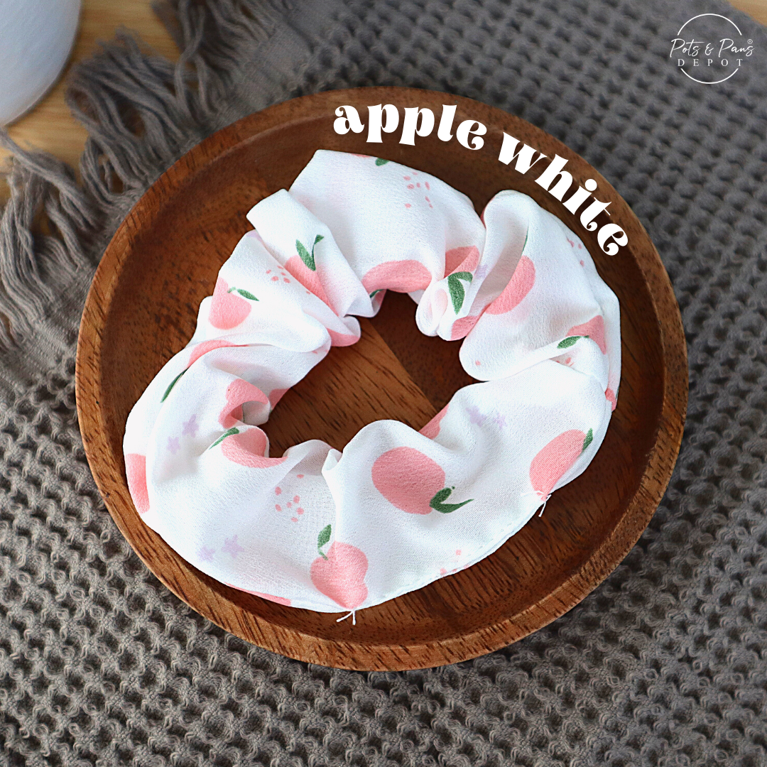 Korean Style Fruit Patterned Scrunchie Hair Tie