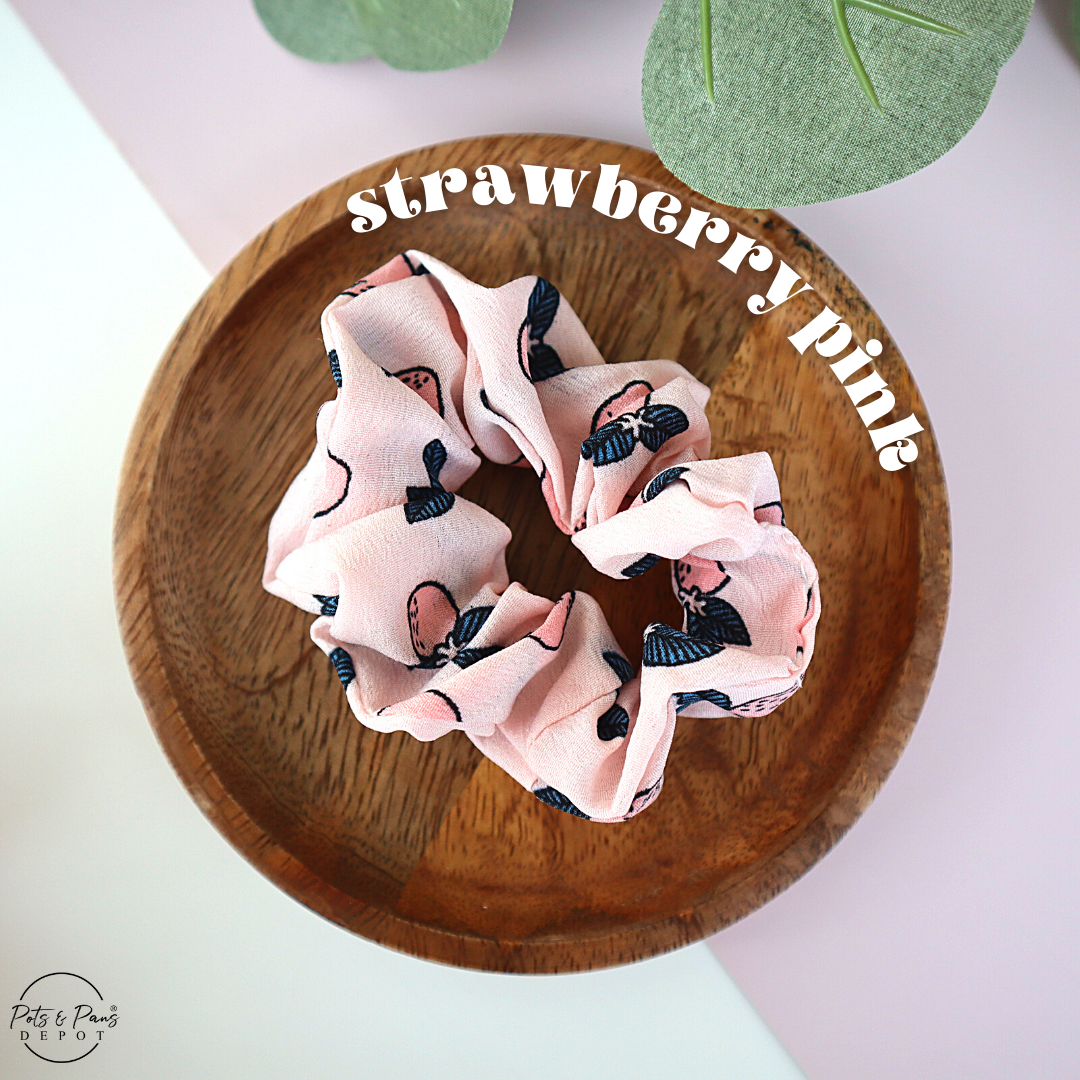 Korean Style Fruit Patterned Scrunchie Hair Tie