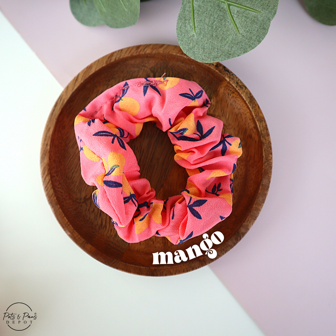 Korean Style Fruit Patterned Scrunchie Hair Tie