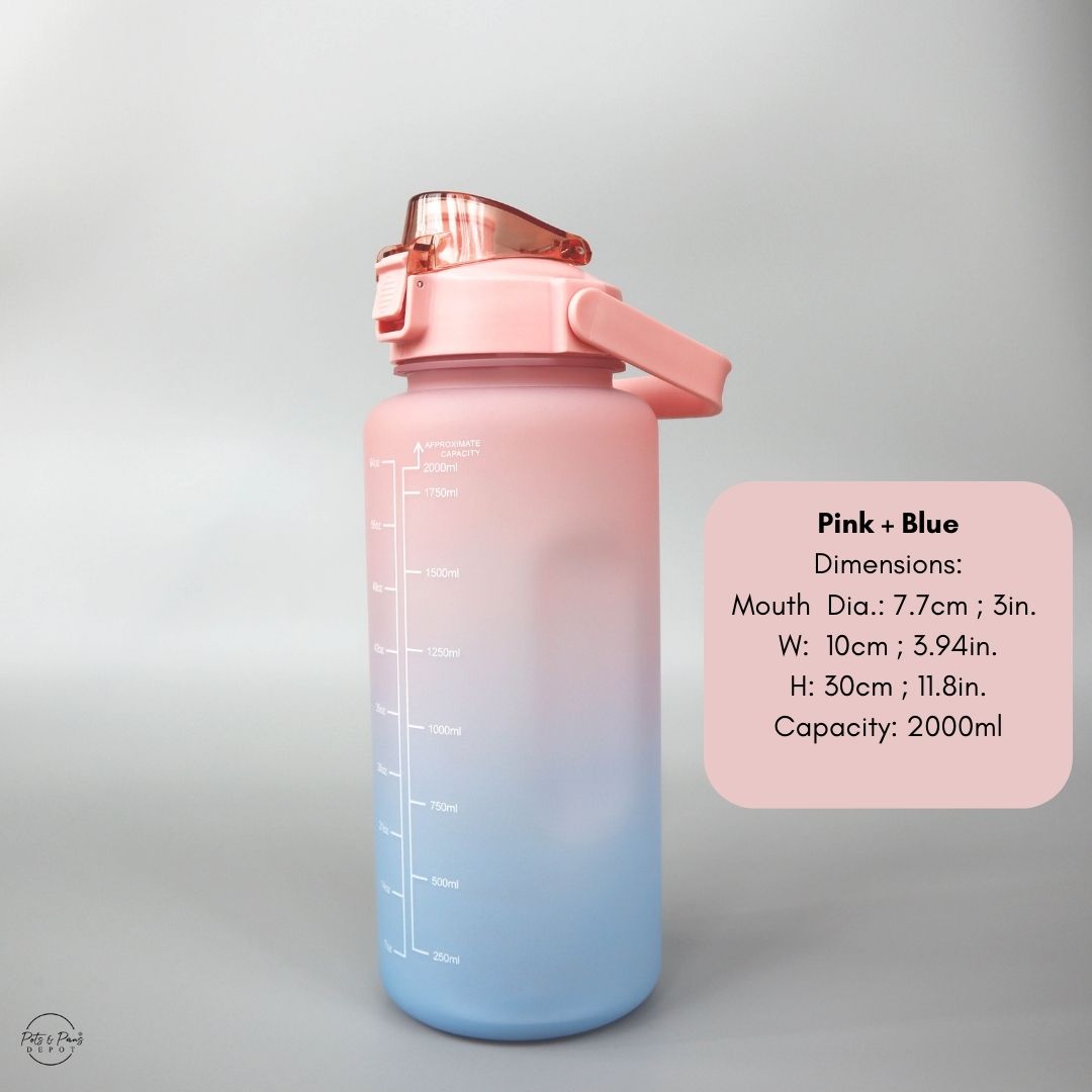 Ombre Sports Water Bottle 2000ml