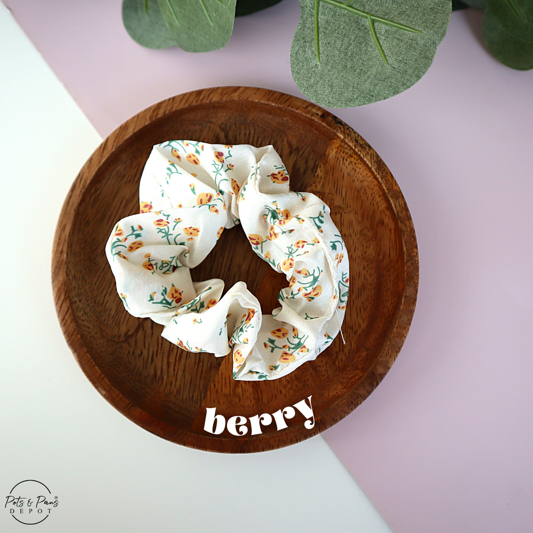 Korean Style Fruit Patterned Scrunchie Hair Tie