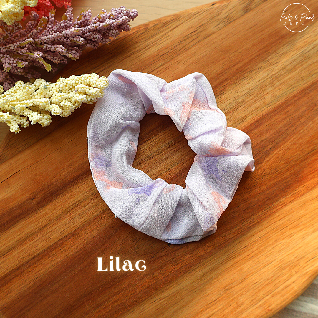 Chiffon Dyed Scrunchie Hair Tie