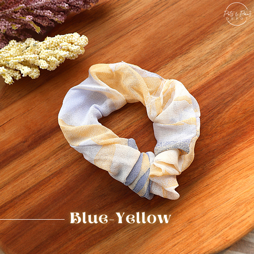 Chiffon Dyed Scrunchie Hair Tie