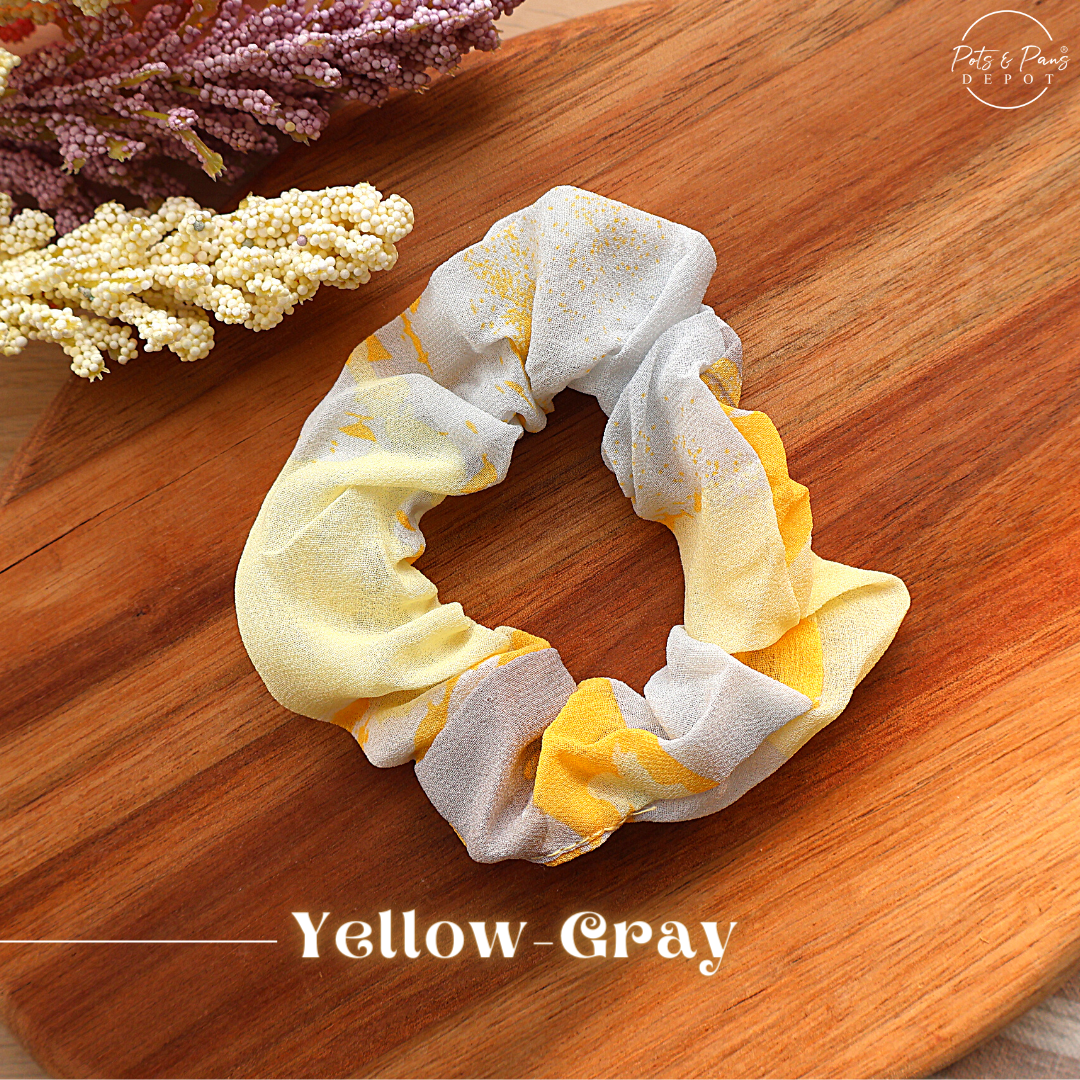 Chiffon Dyed Scrunchie Hair Tie