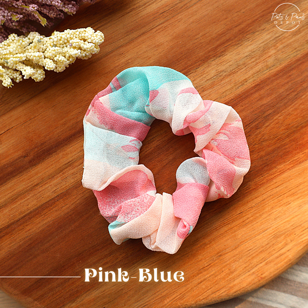 Chiffon Dyed Scrunchie Hair Tie