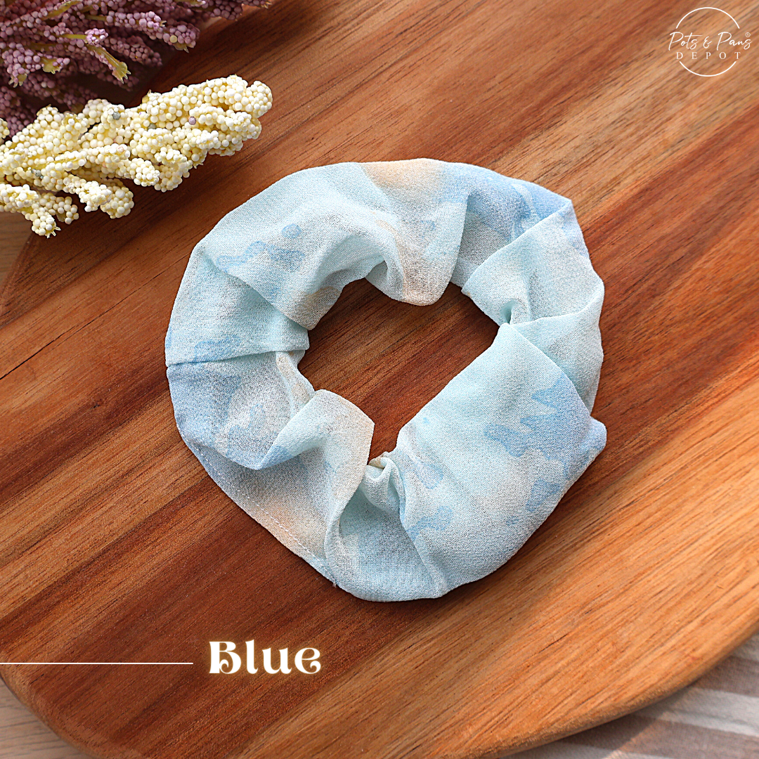 Chiffon Dyed Scrunchie Hair Tie