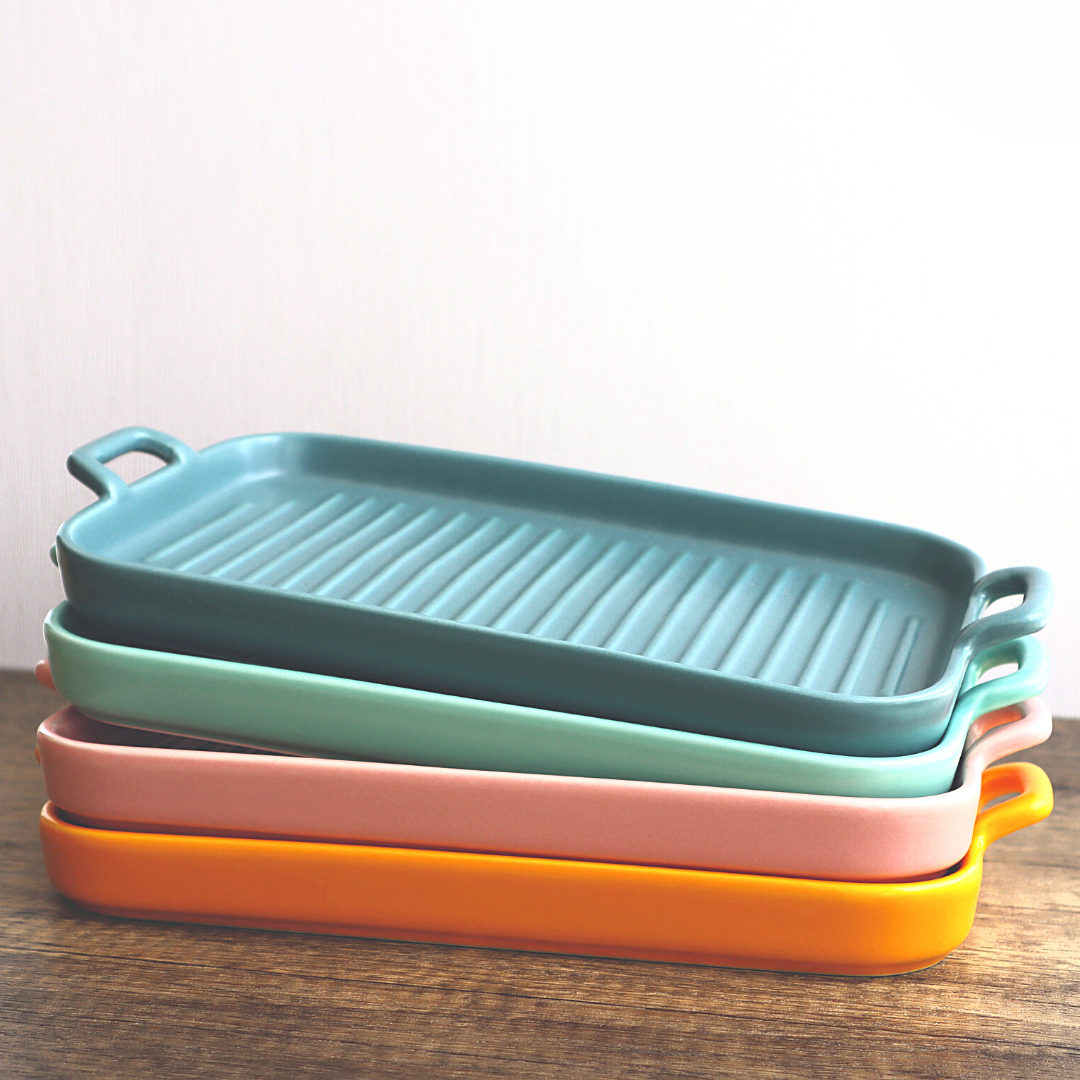 Ceramic Rectangular Griddle Pan