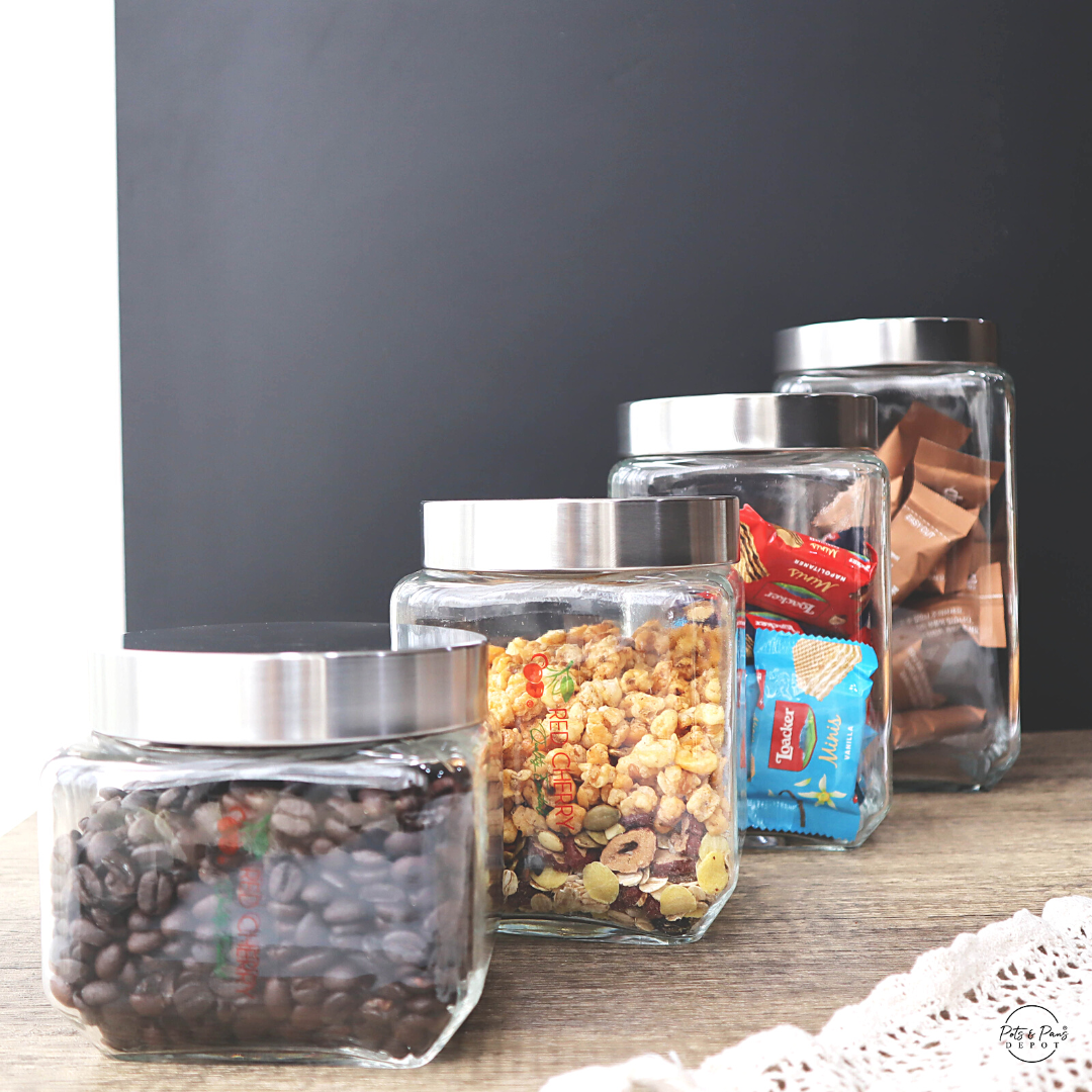 Amara Square Glass Jar