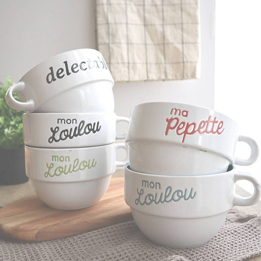 French Stackable Soup Mug