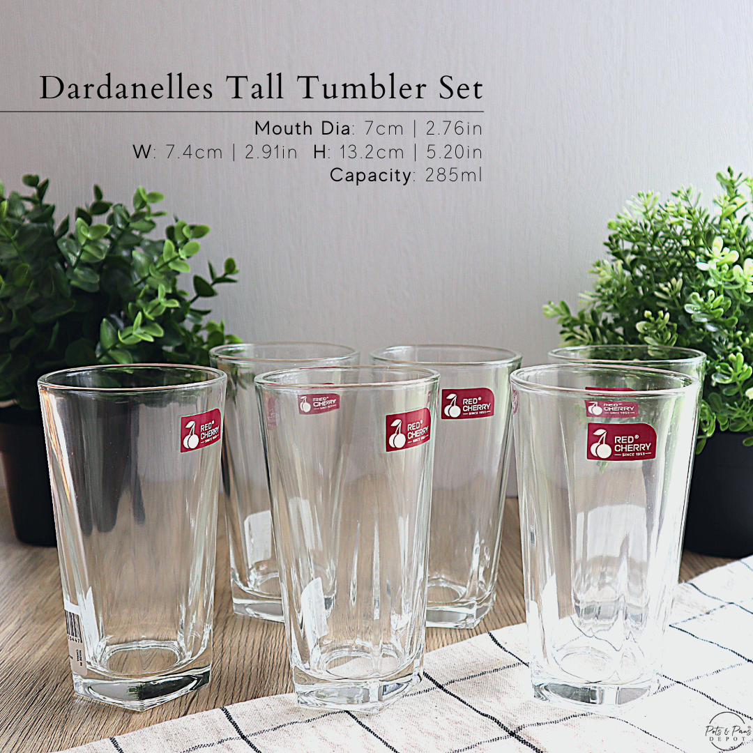 Classic Tall Glass Tumbler Set