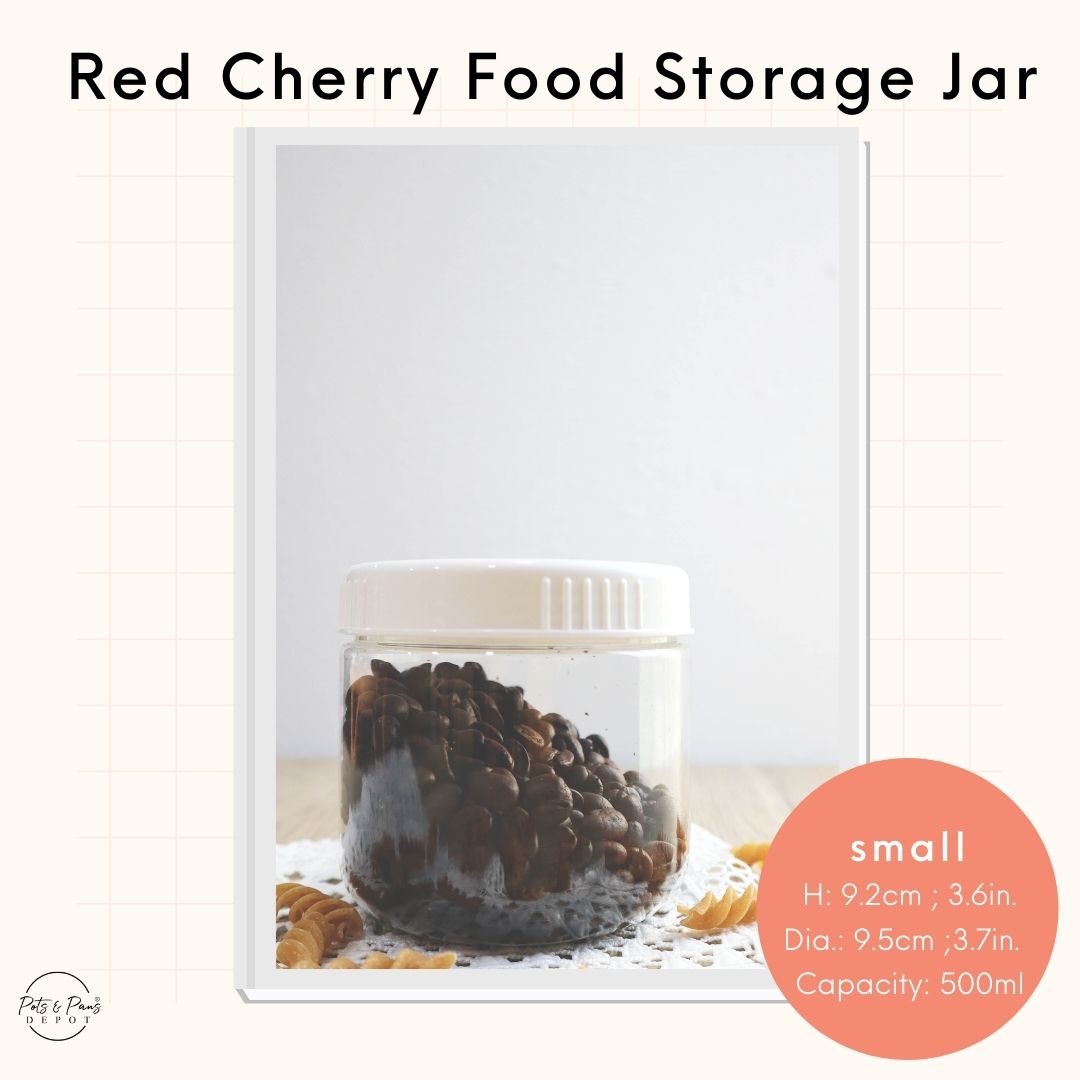 Red Cherry Food Storage Jar