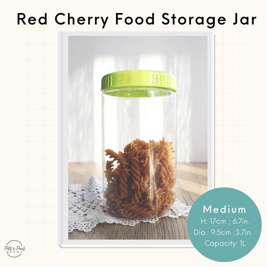 Red Cherry Food Storage Jar