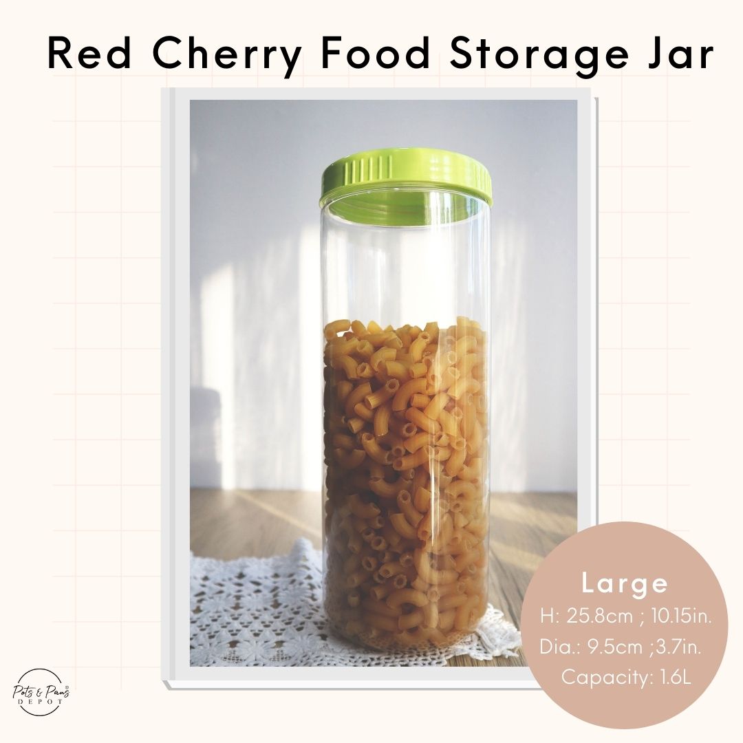 Red Cherry Food Storage Jar