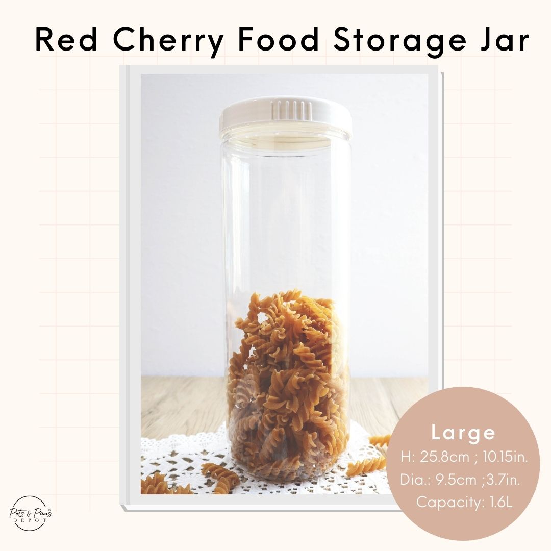 Red Cherry Food Storage Jar