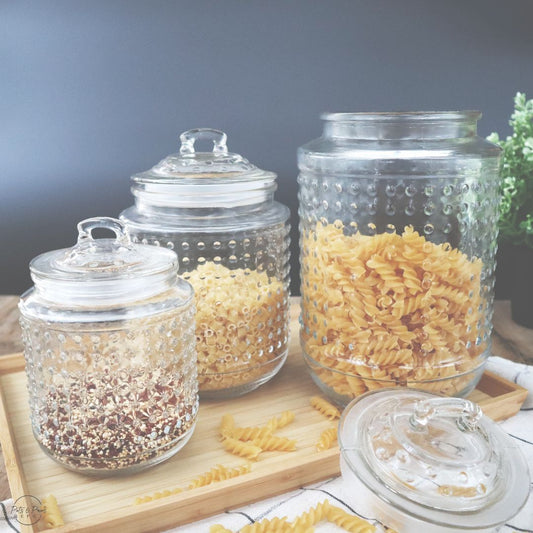 Polka Dot Airtight Glass Jars