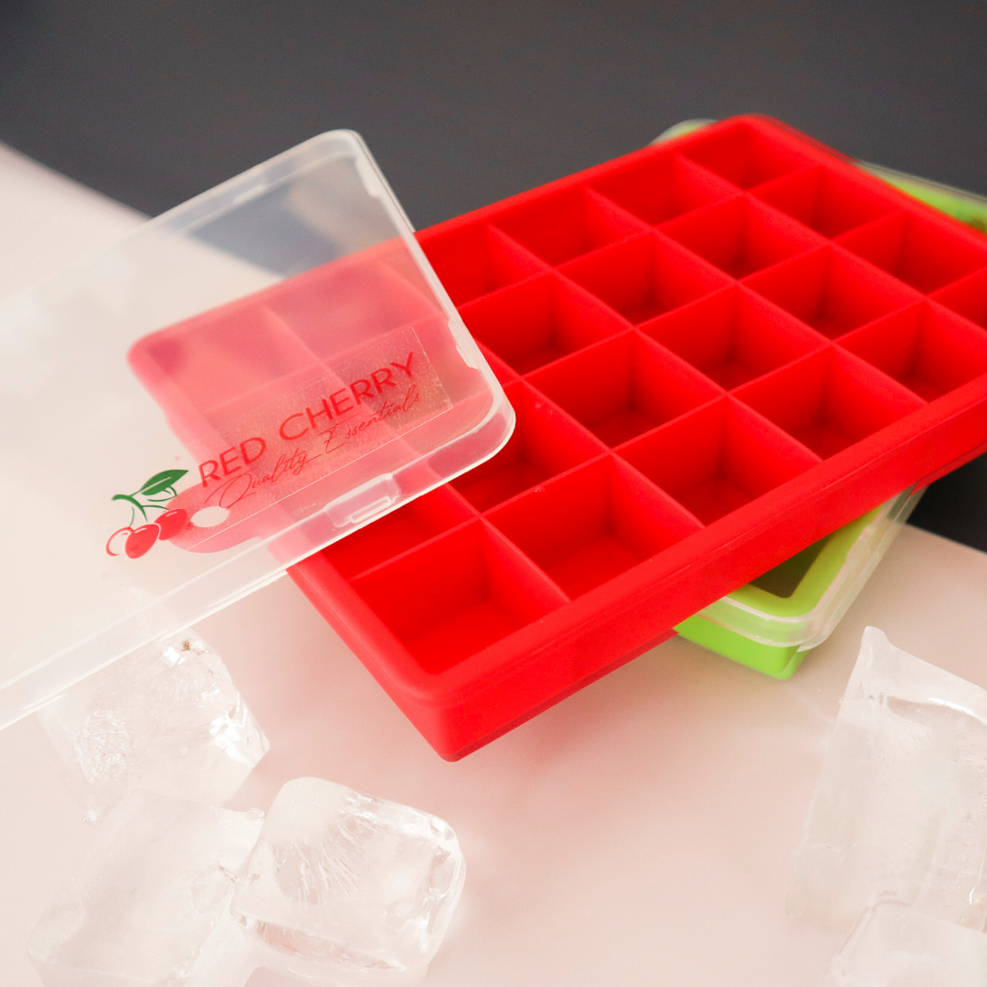 Red Cherry Silicone Ice Cube Tray 24s