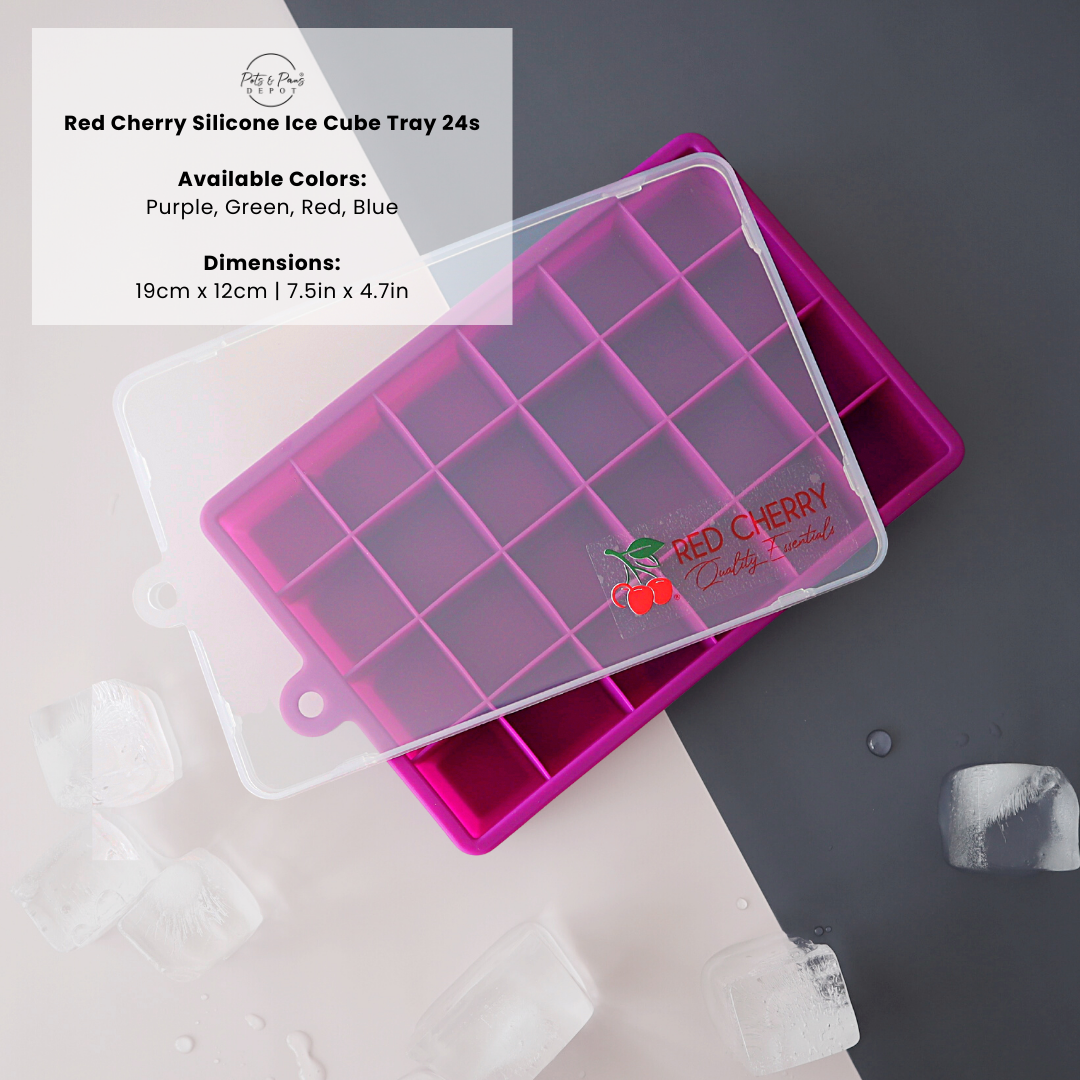 Red Cherry Silicone Ice Cube Tray 24s