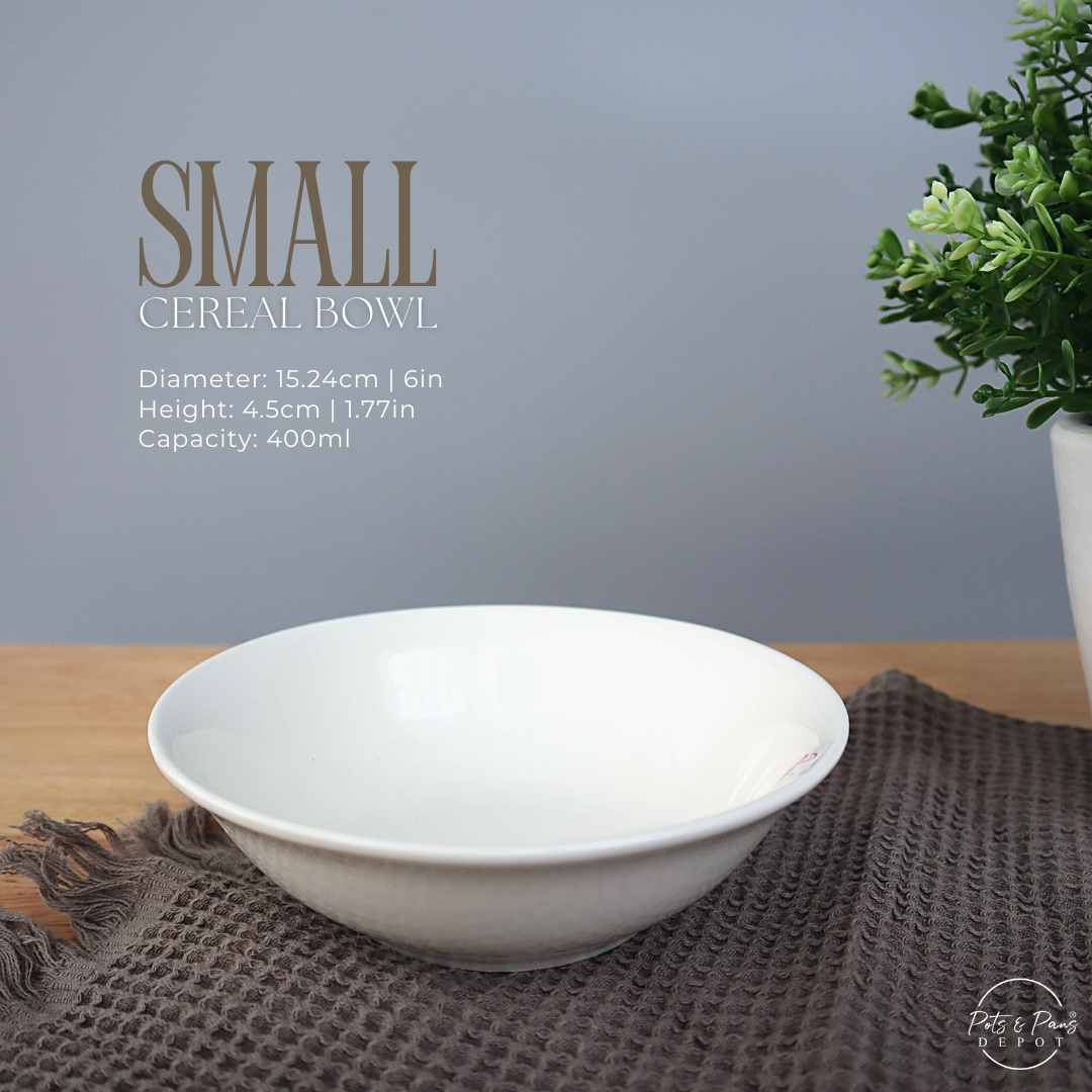 Ellie White Porcelain Cereal Bowl