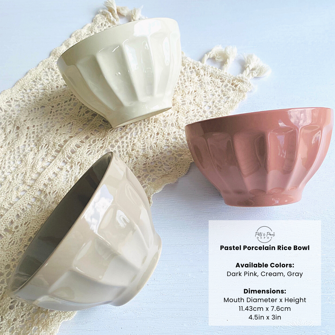 Pastel Porcelain Rice Bowl