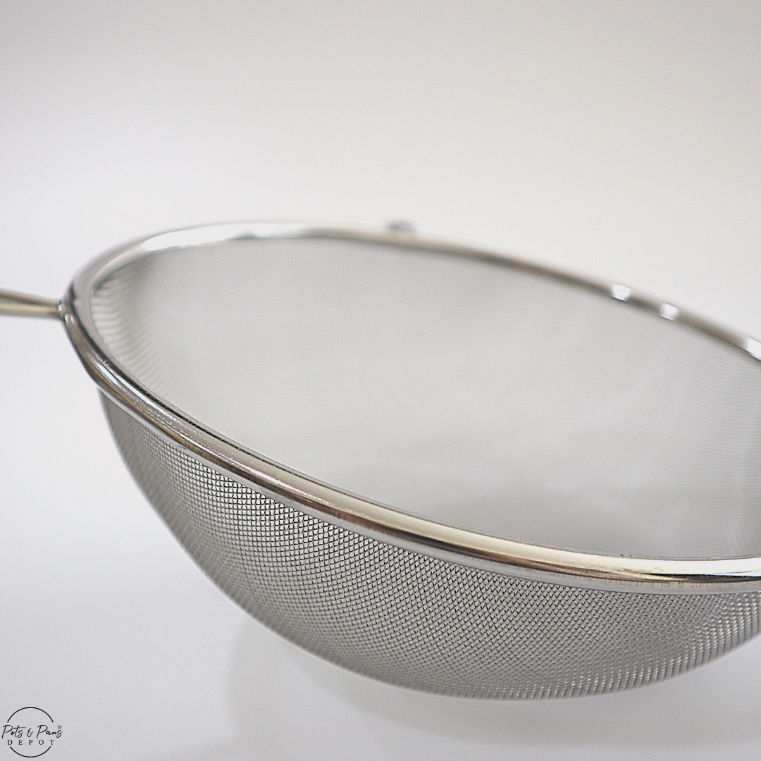 Red Cherry Stainless Mesh Strainer