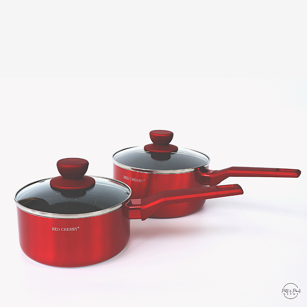 Red Cherry Nonstick Sauce Pan (Milk Pot)