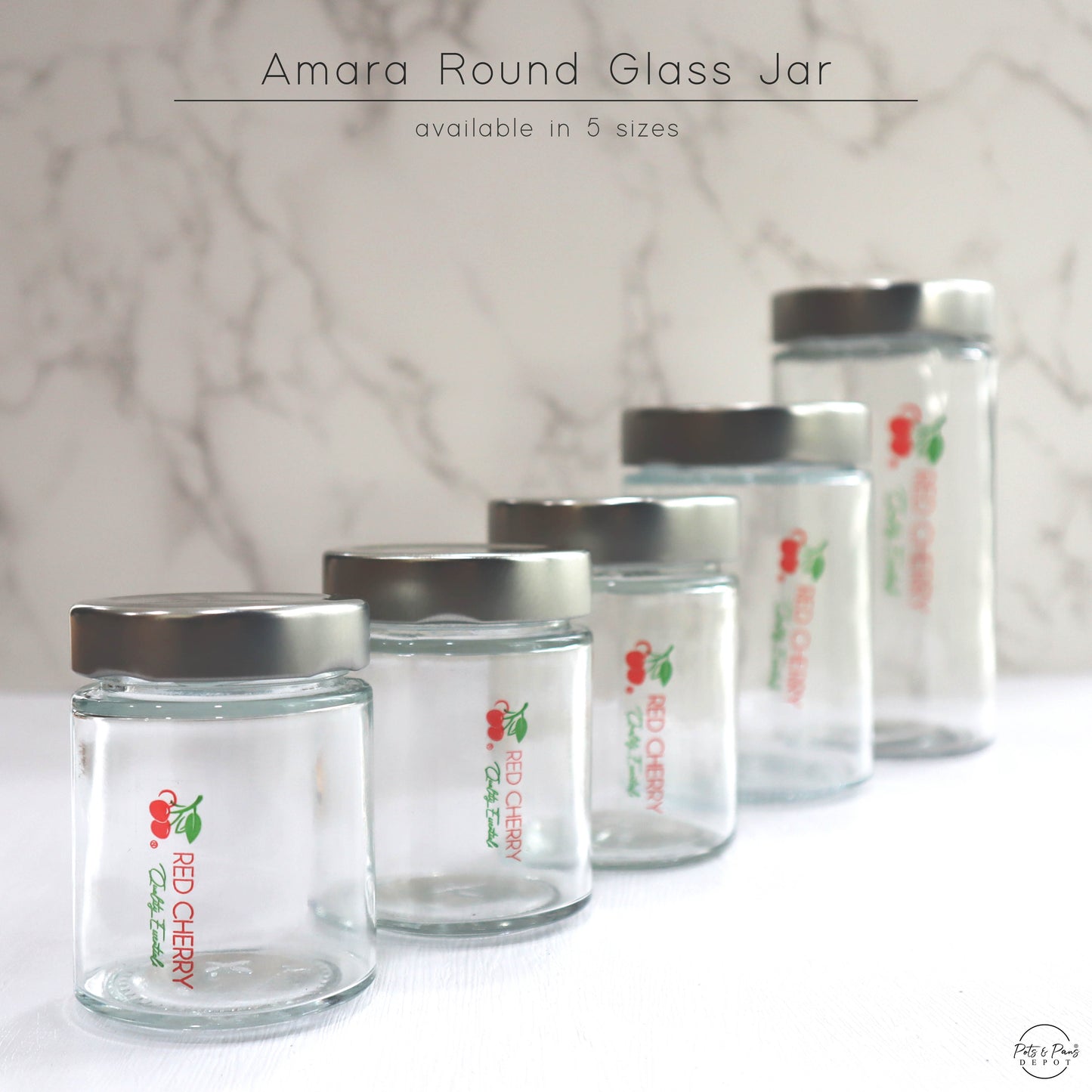 Amara Round Glass Jar