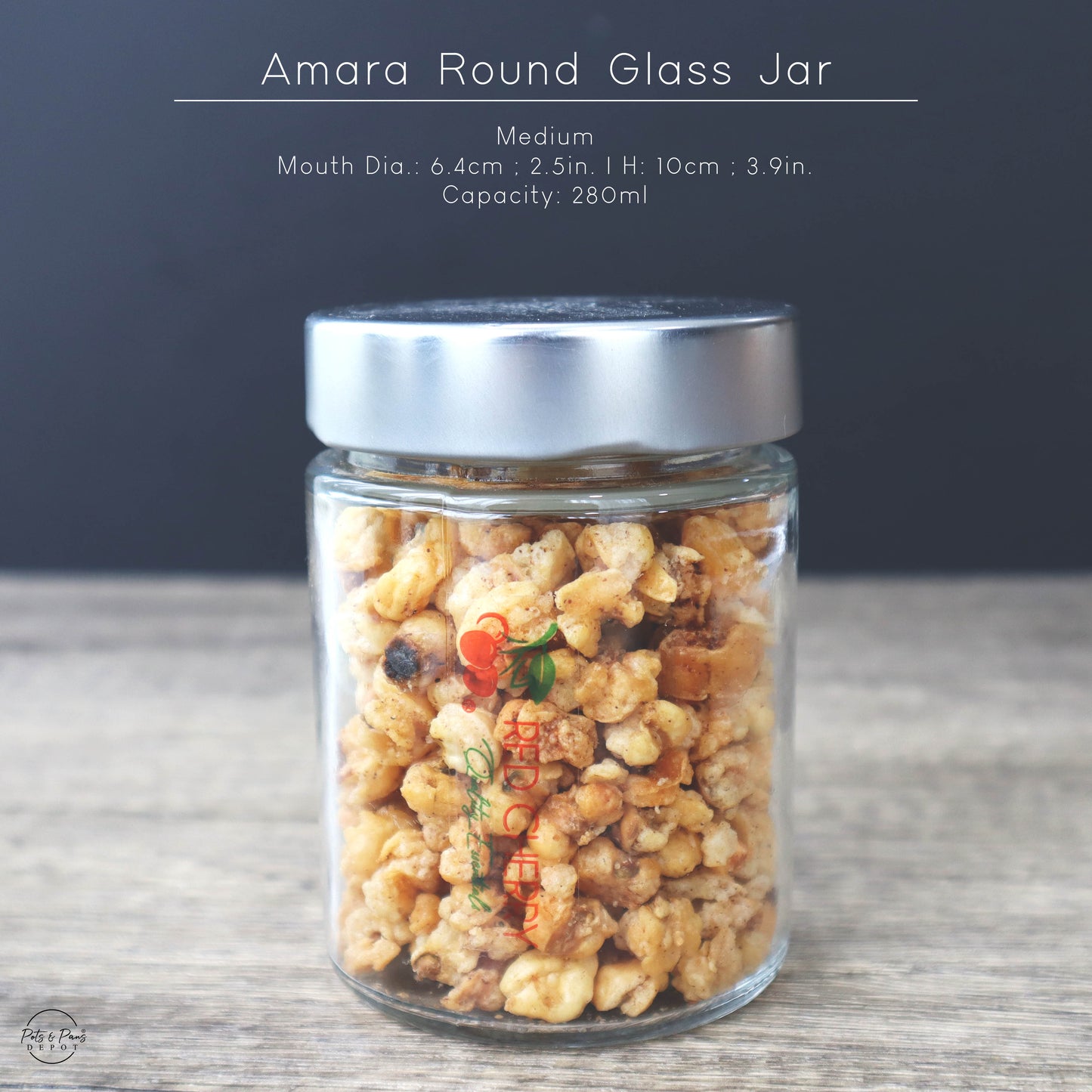 Amara Round Glass Jar