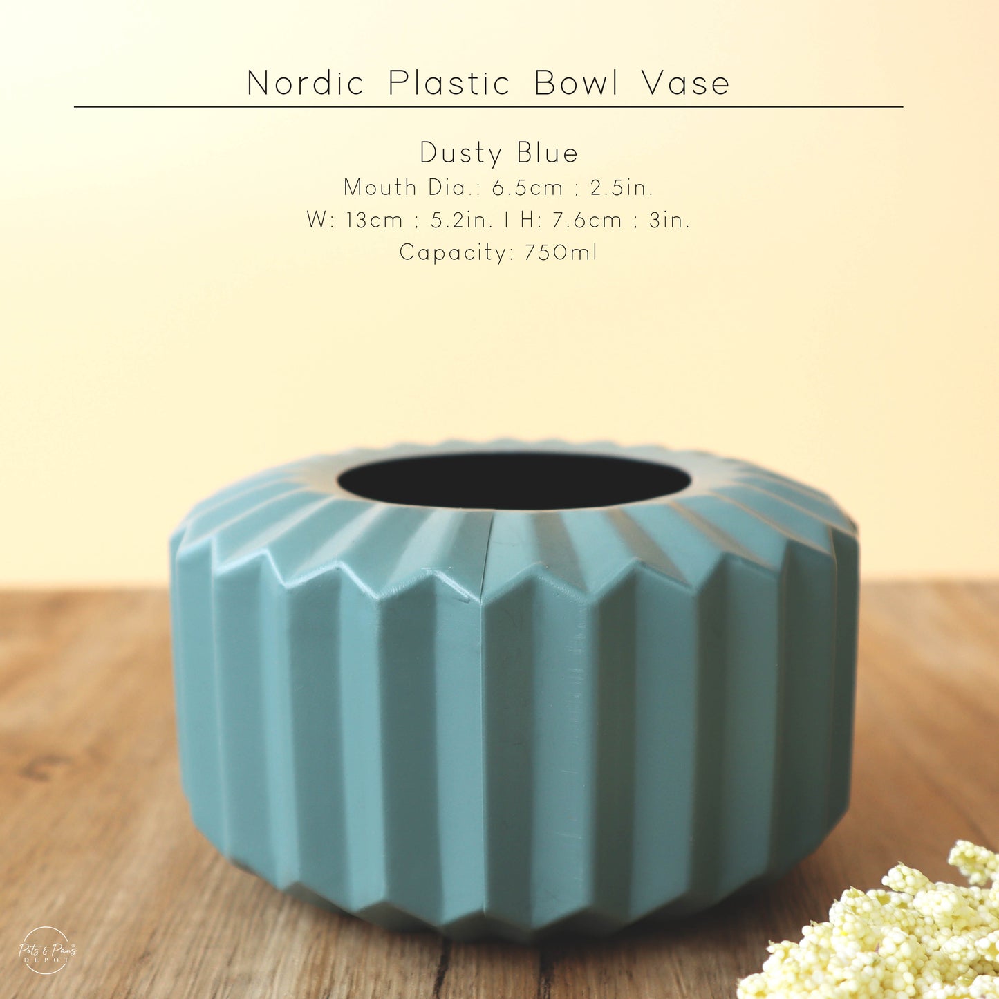 Nordic Plastic Bowl Vase