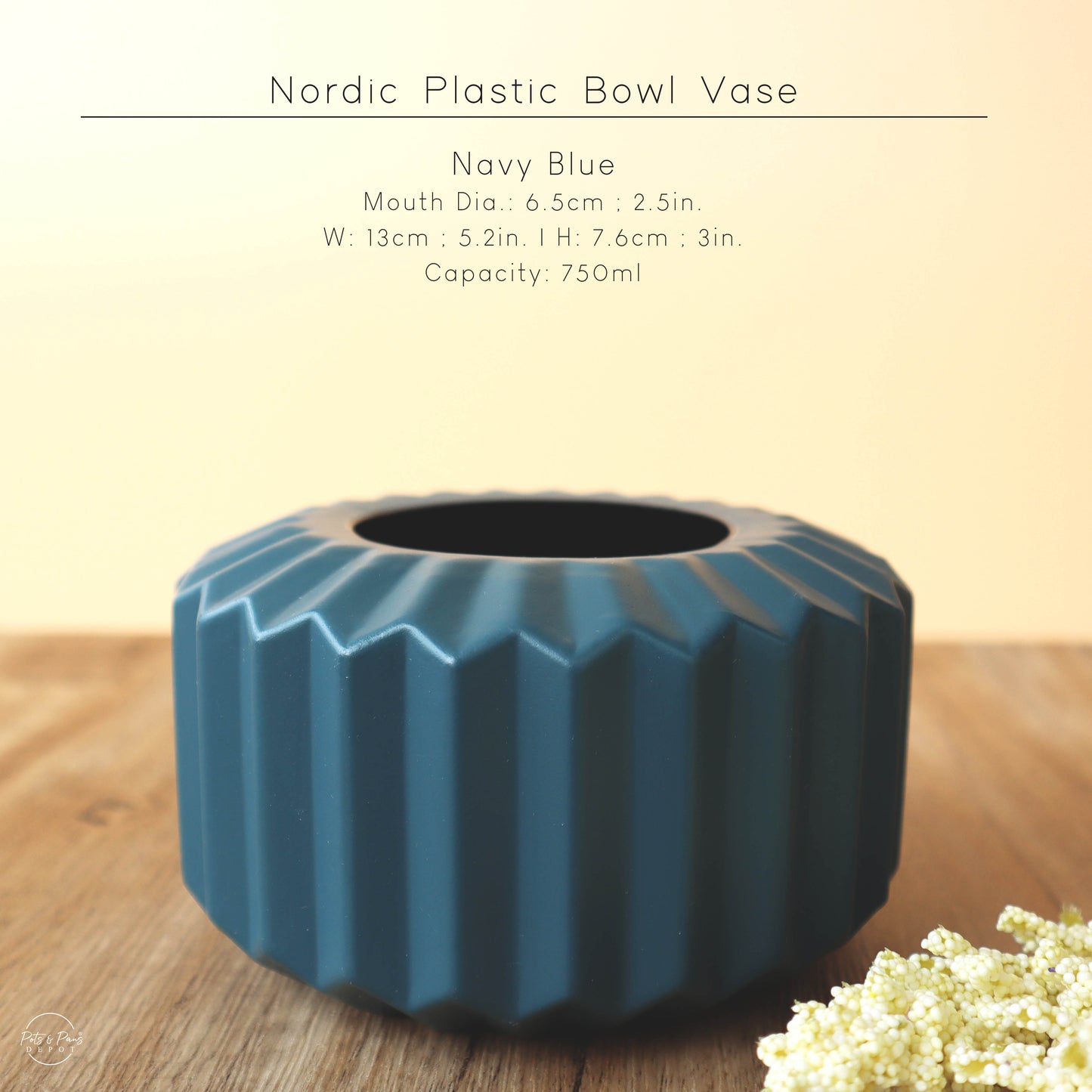 Nordic Plastic Bowl Vase