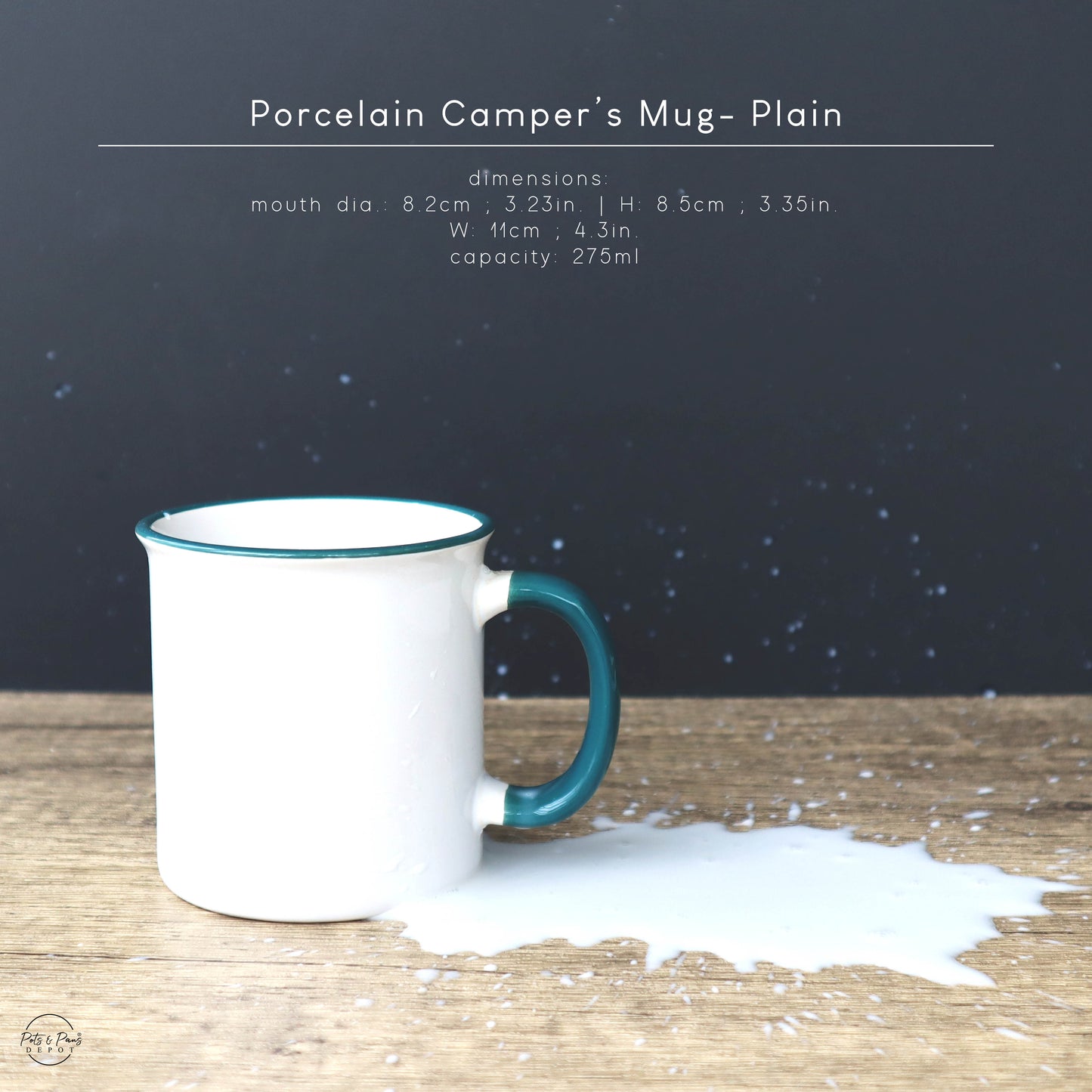 Porcelain Camper Mug