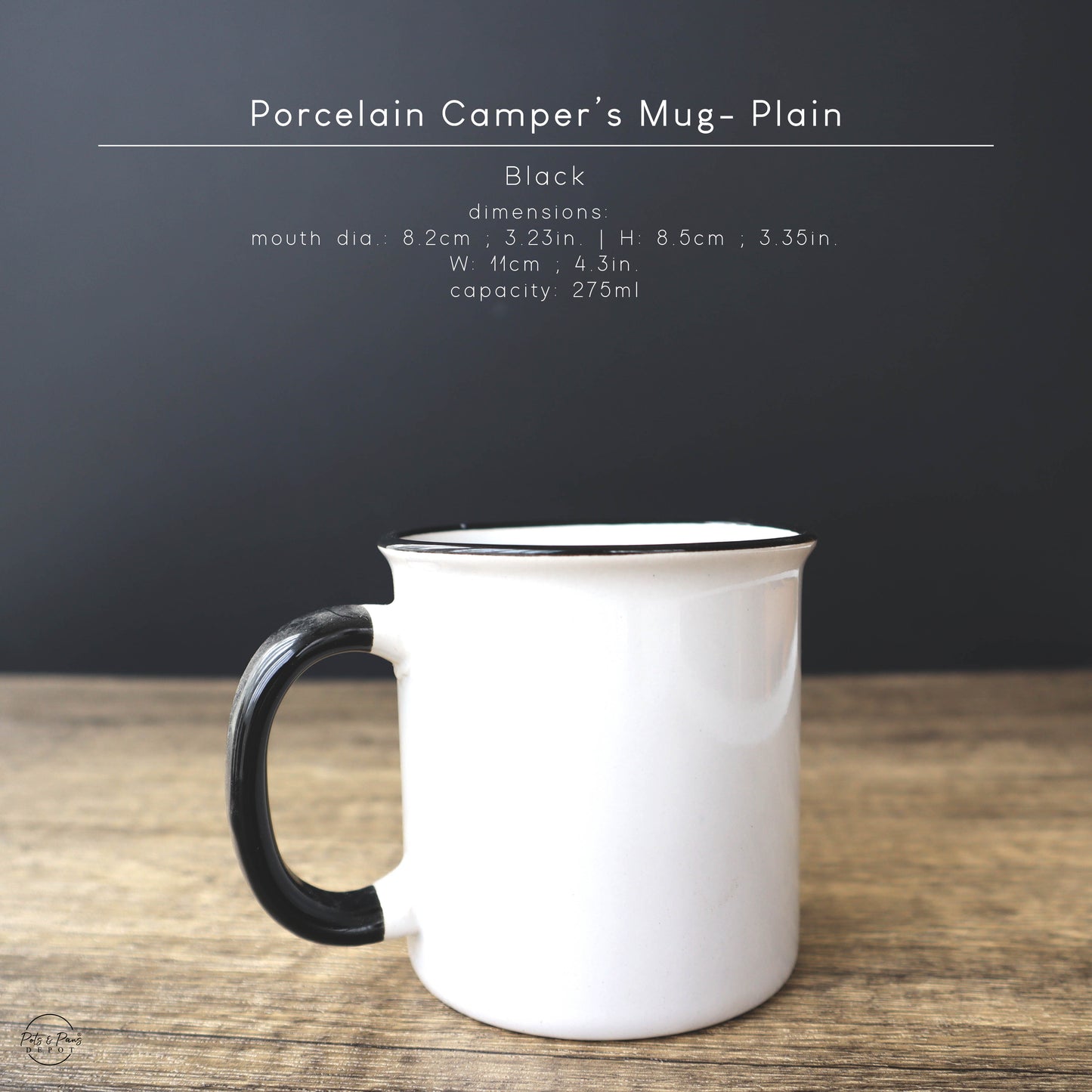 Porcelain Camper Mug