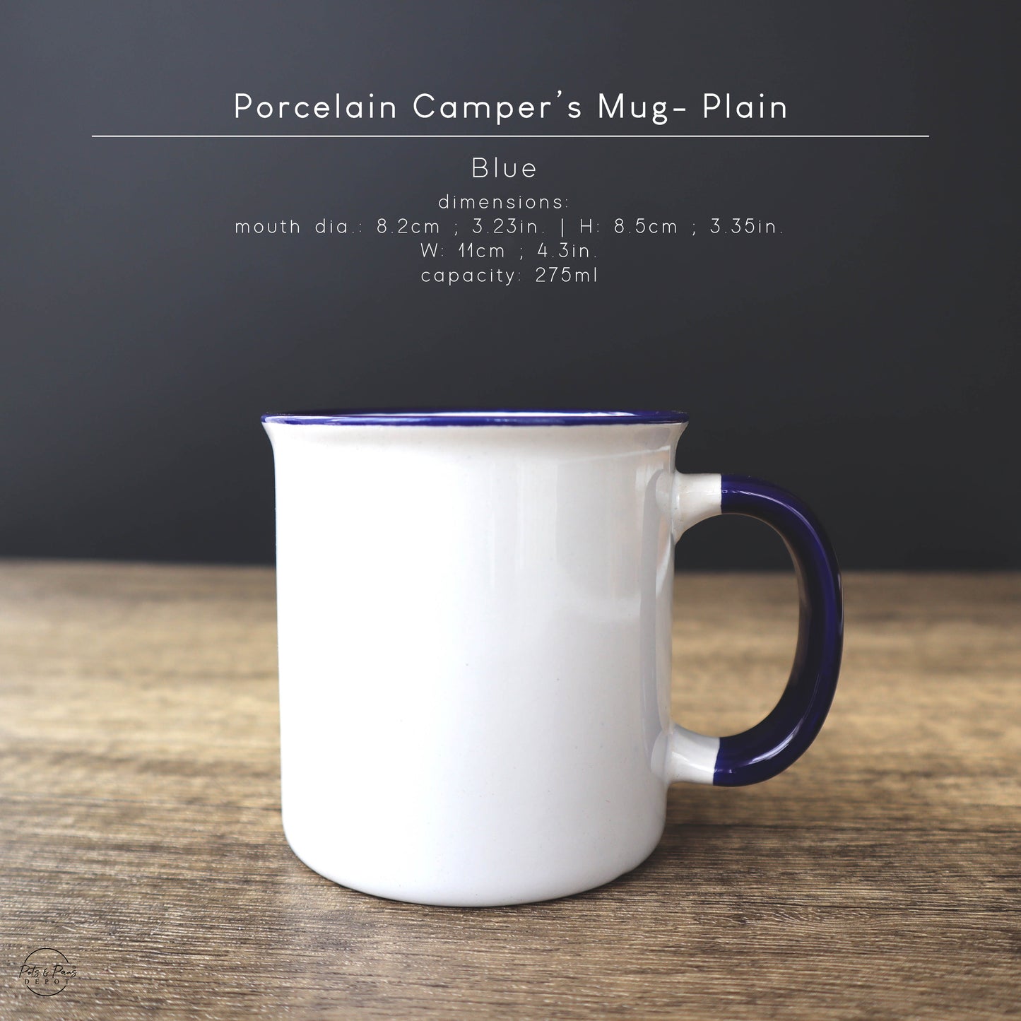 Porcelain Camper Mug