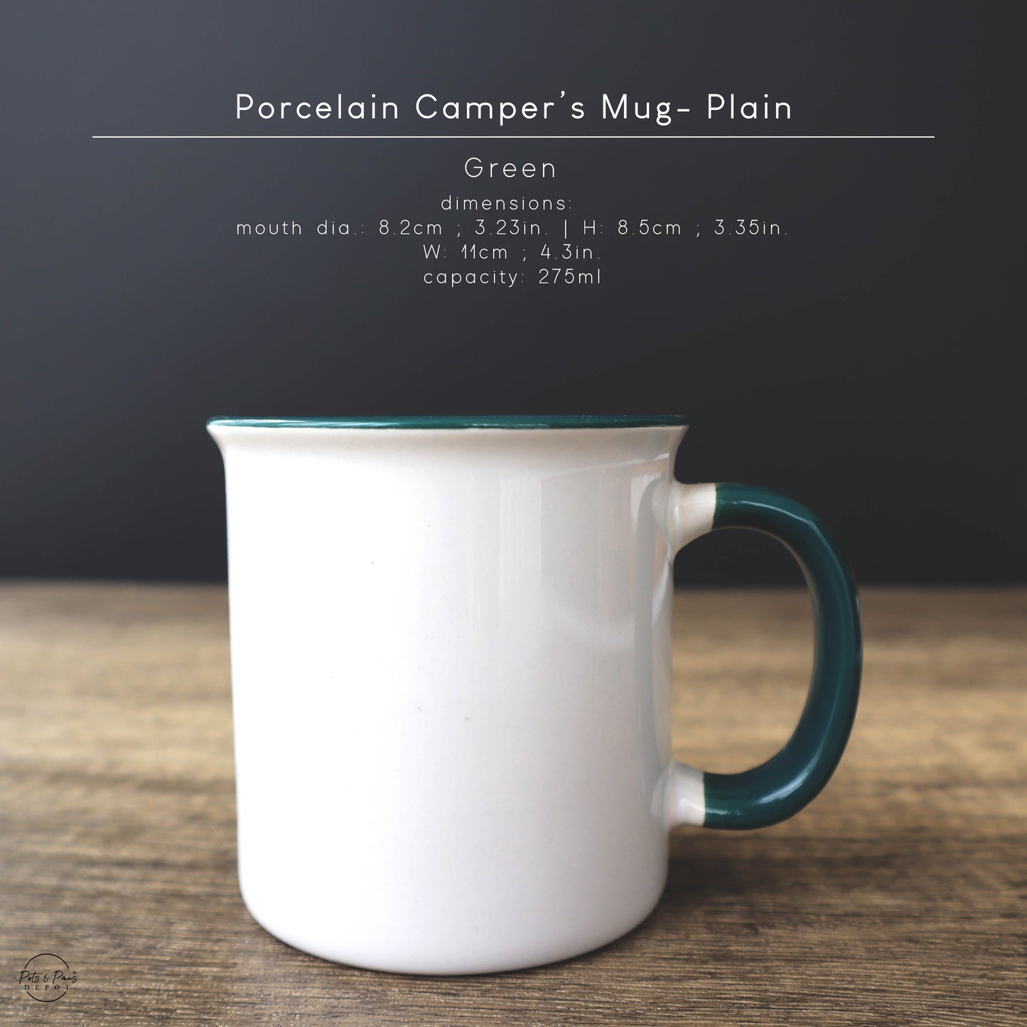 Porcelain Camper Mug