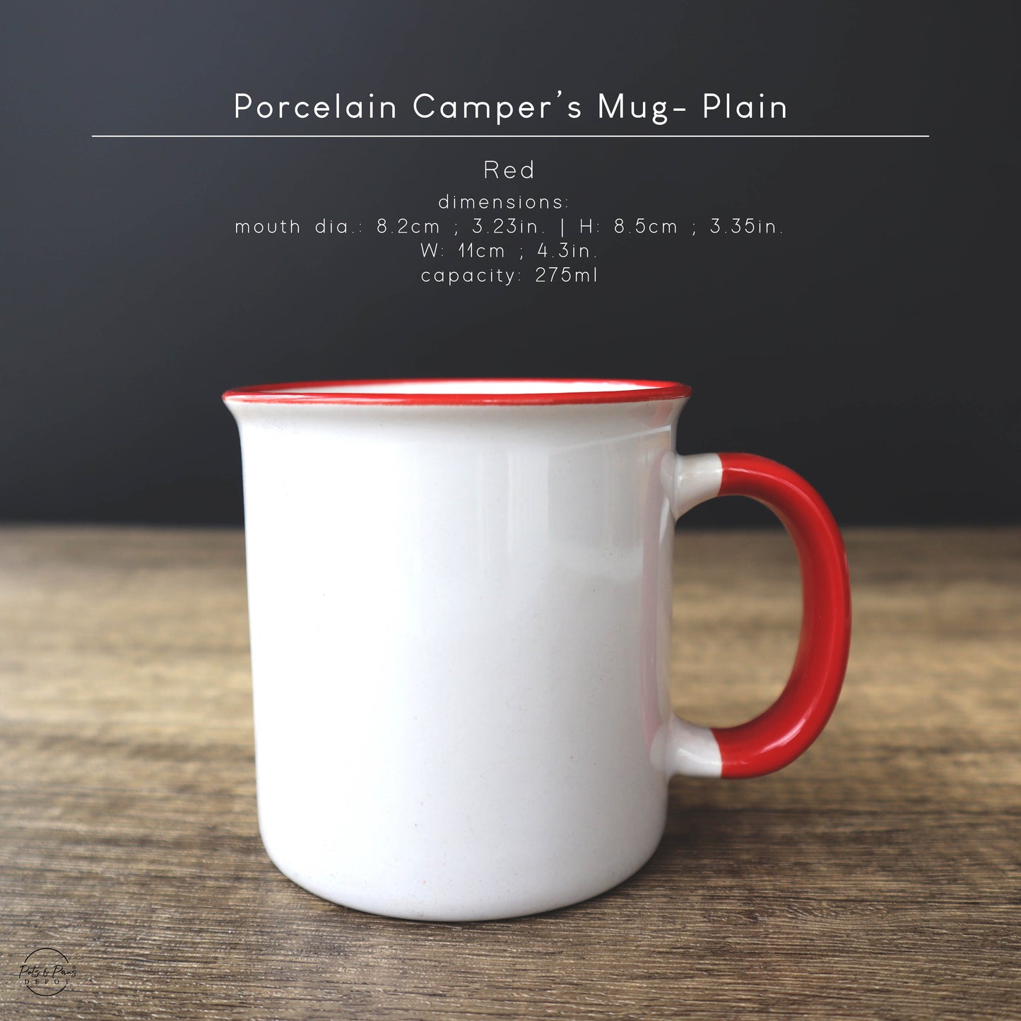 Porcelain Camper Mug