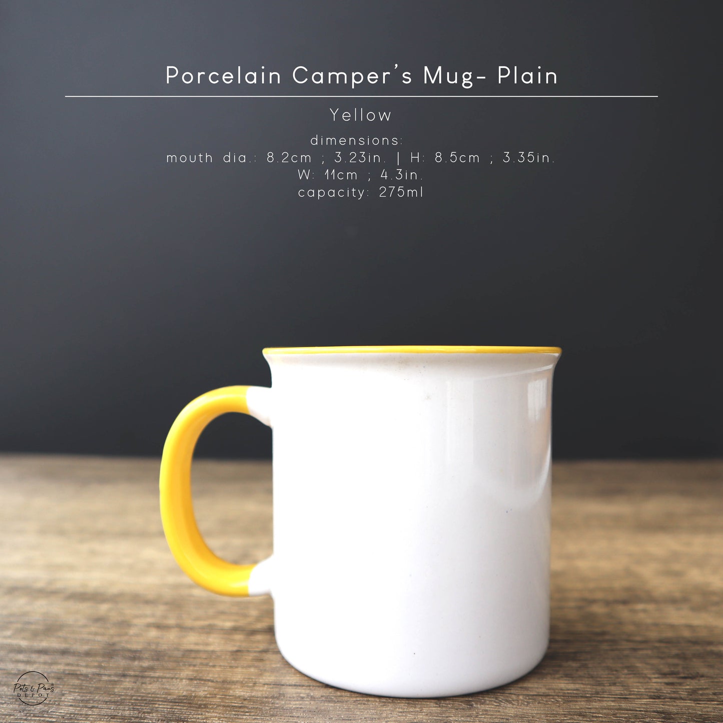 Porcelain Camper Mug