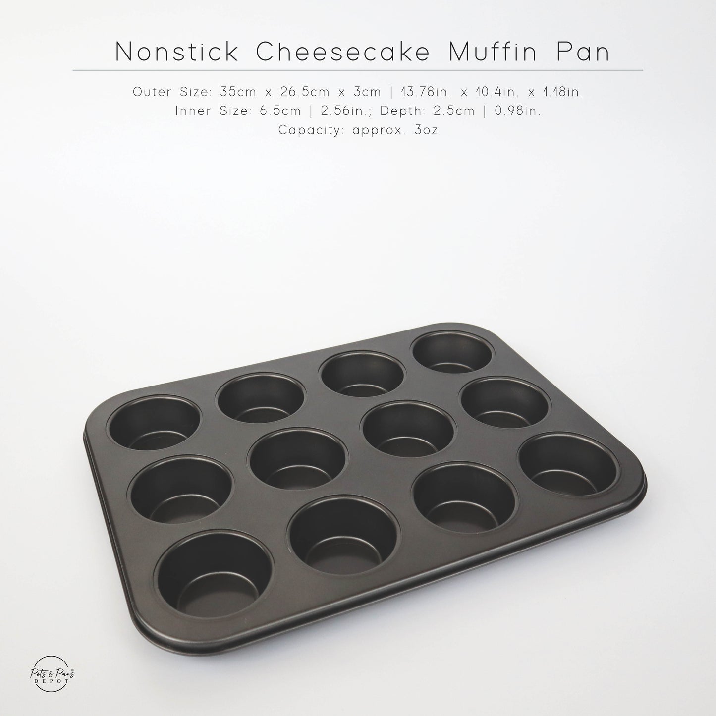 Nonstick Cheesecake Muffin Pan