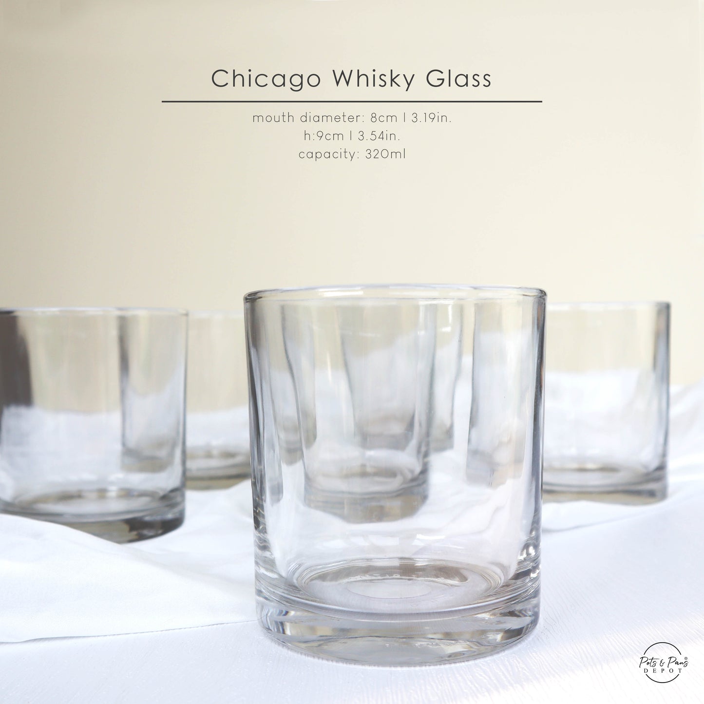 Royal Dine Chicago Glass Tumbler