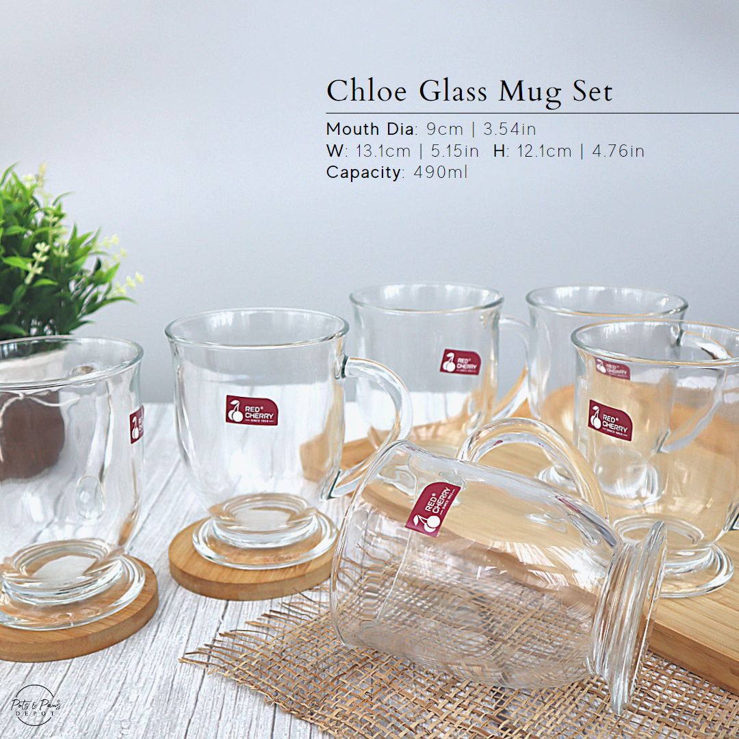 Chloe Glass Mug Set