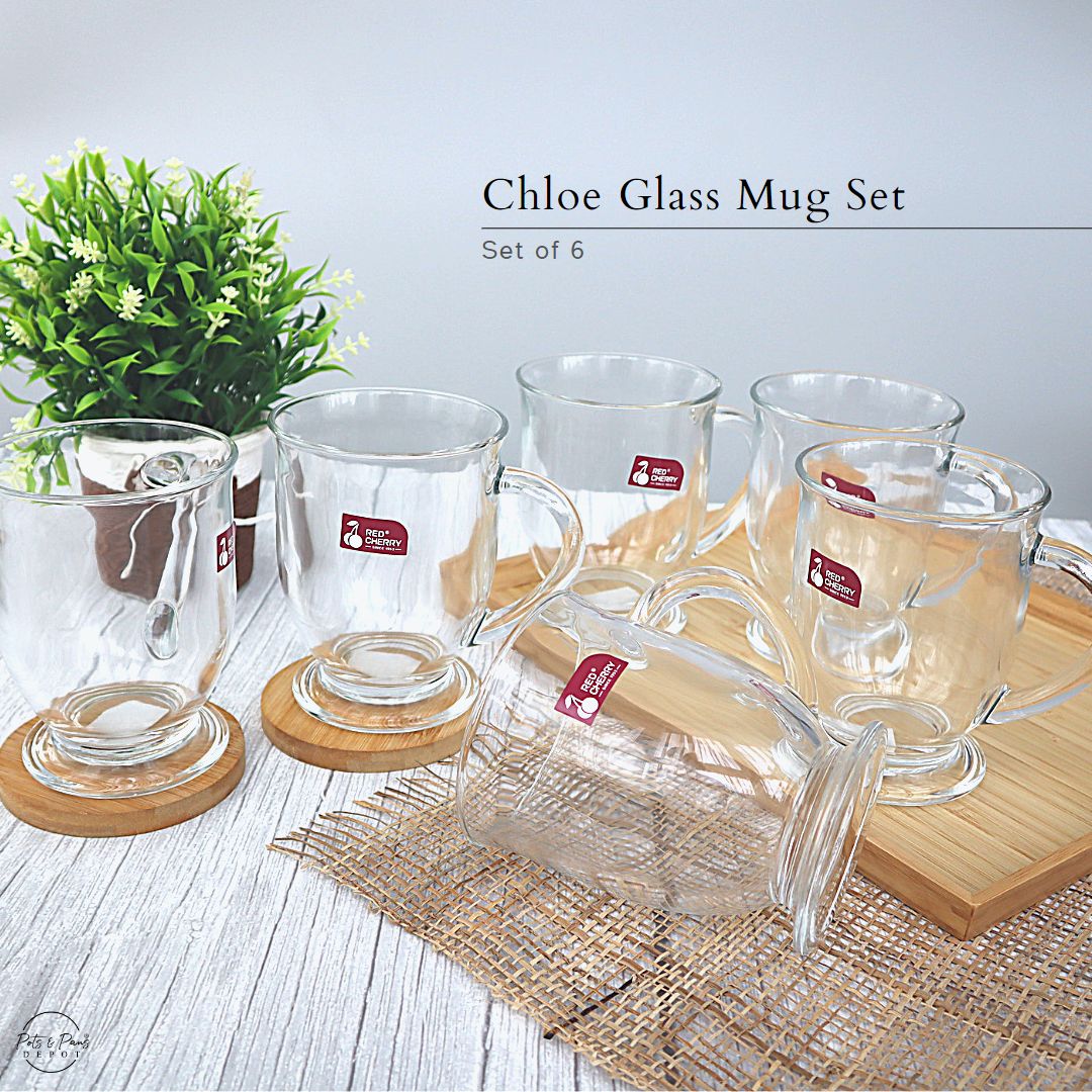 Chloe Glass Mug Set