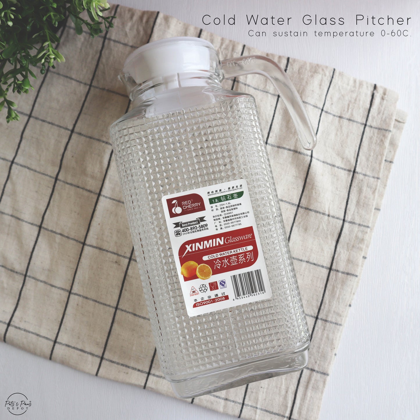 RC Cold Water Glass Pitcher