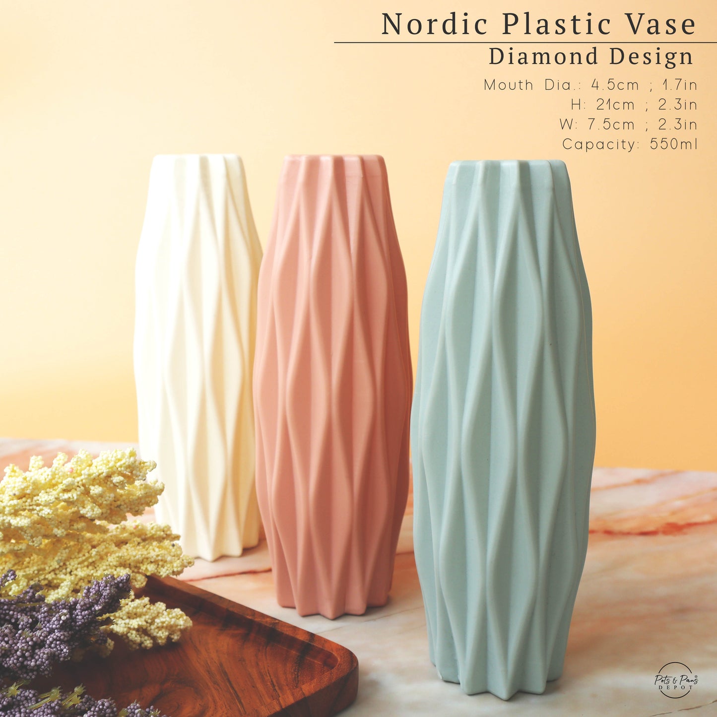 Nordic Plastic Desk Vase (Small)