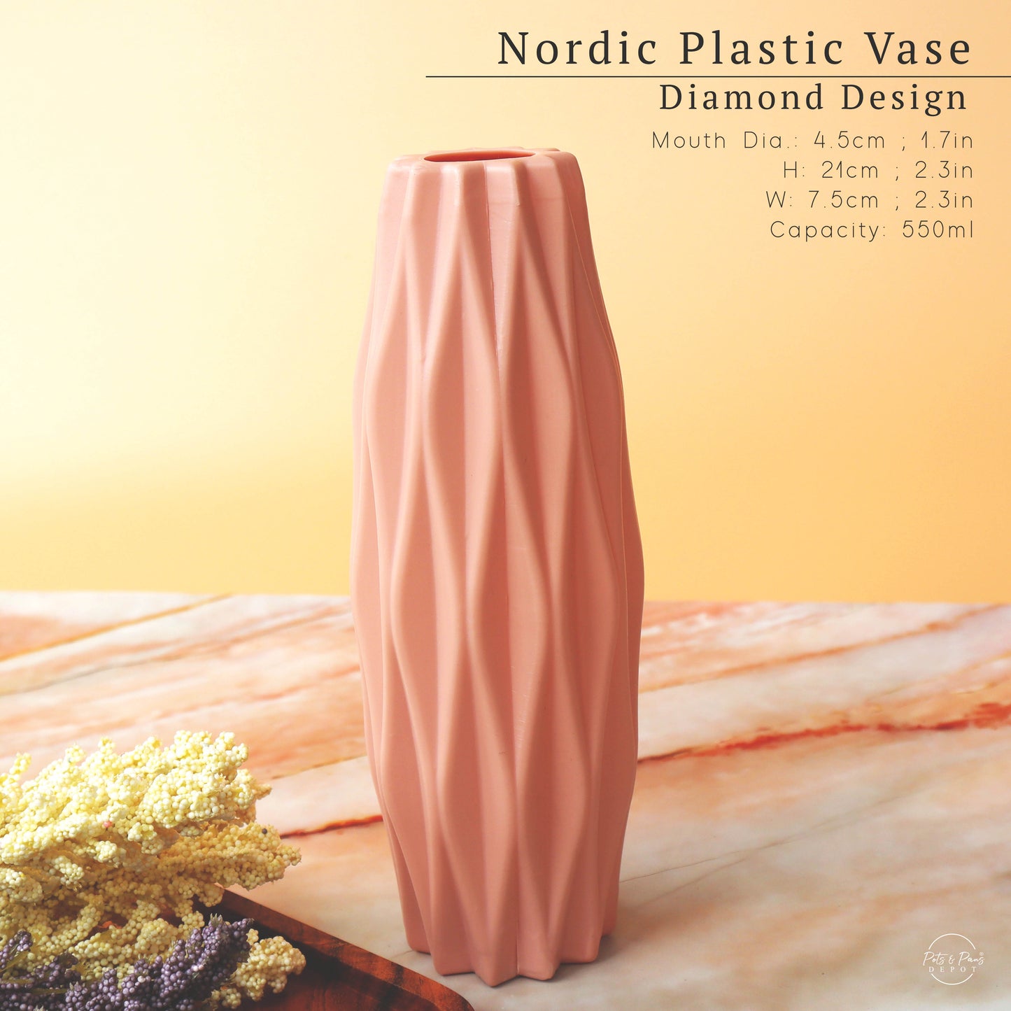 Nordic Plastic Desk Vase (Small)