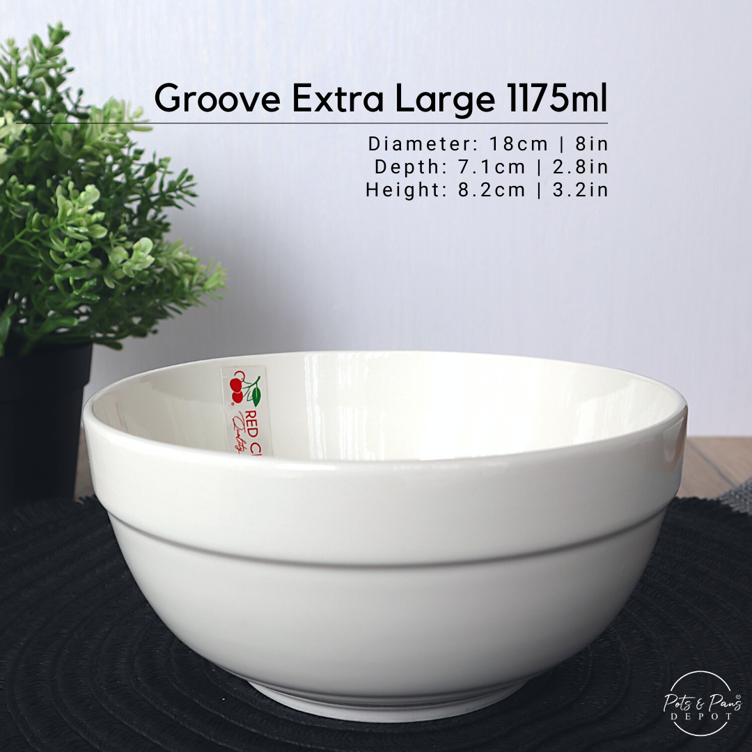 Groove: Ellie White Porcelain Everyday Bowl