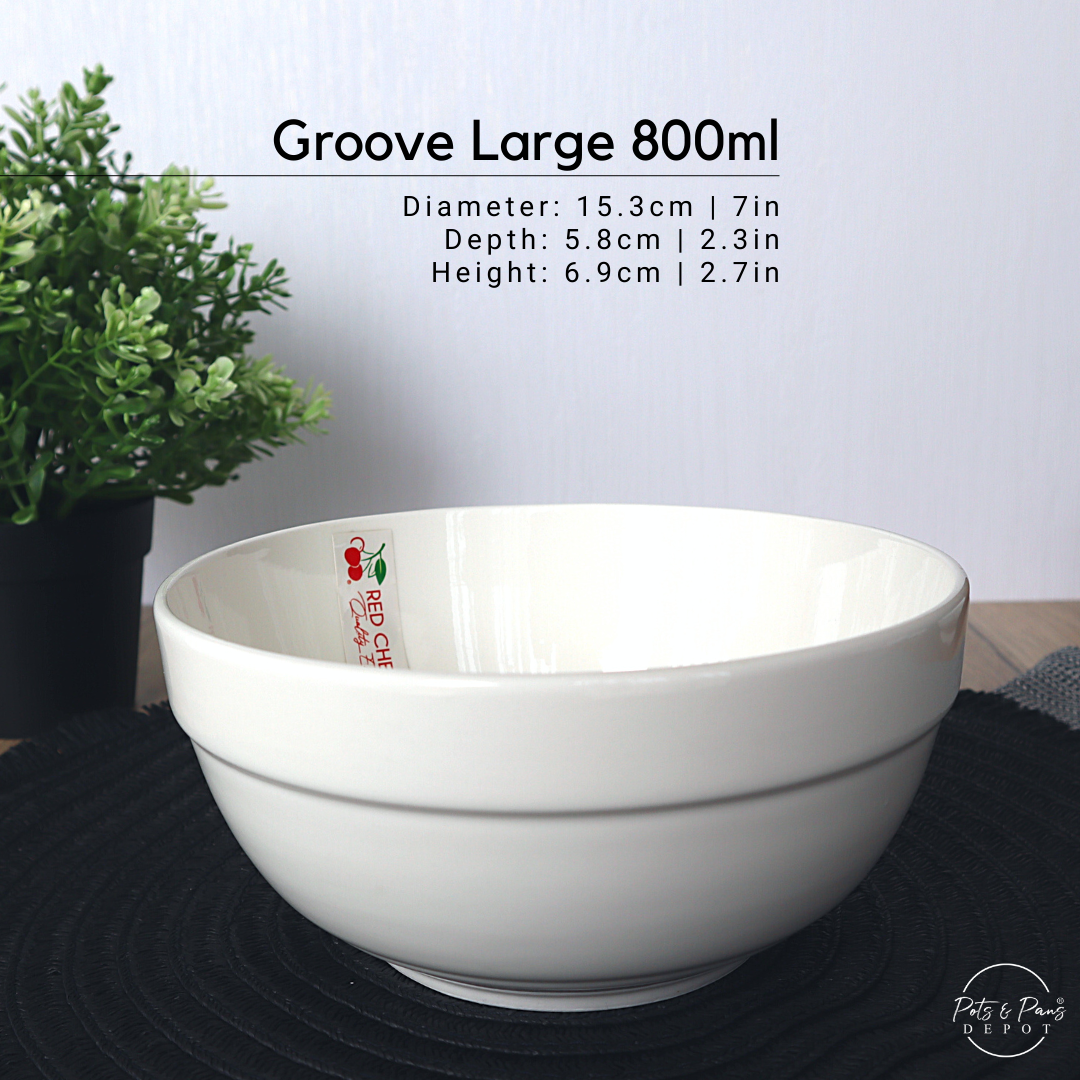 Groove: Ellie White Porcelain Everyday Bowl