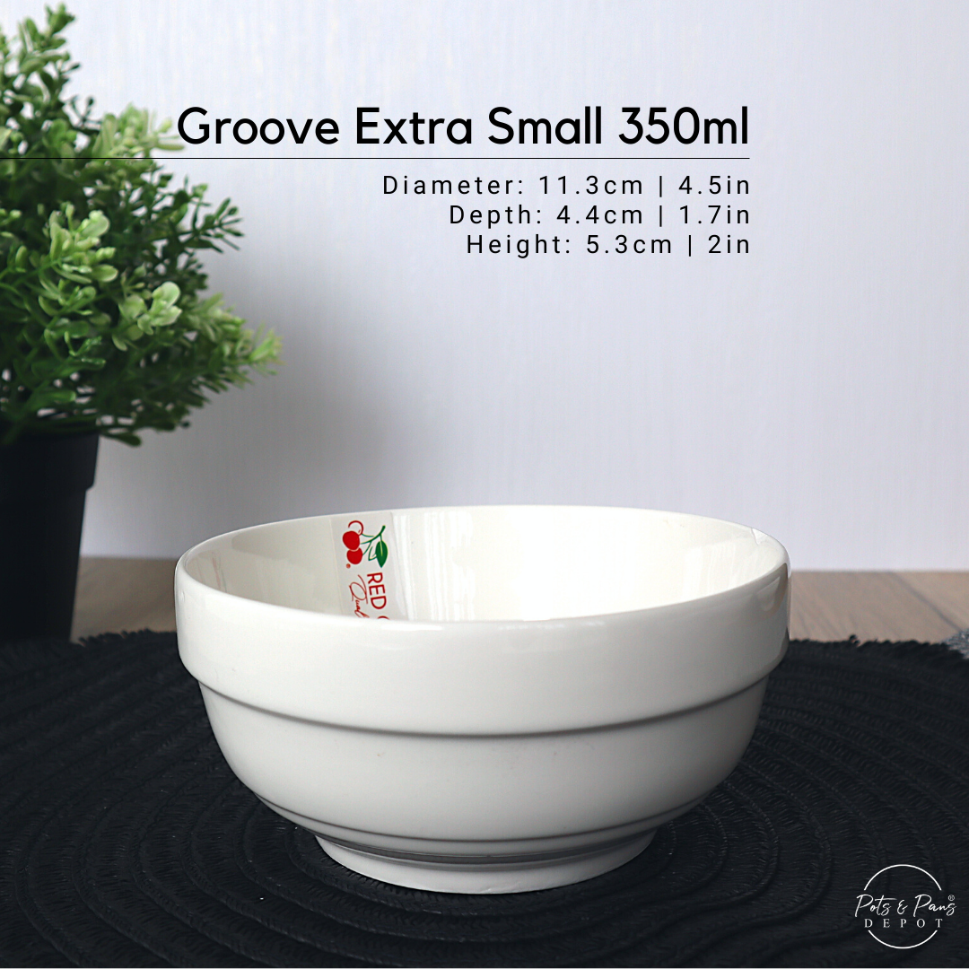 Groove: Ellie White Porcelain Everyday Bowl