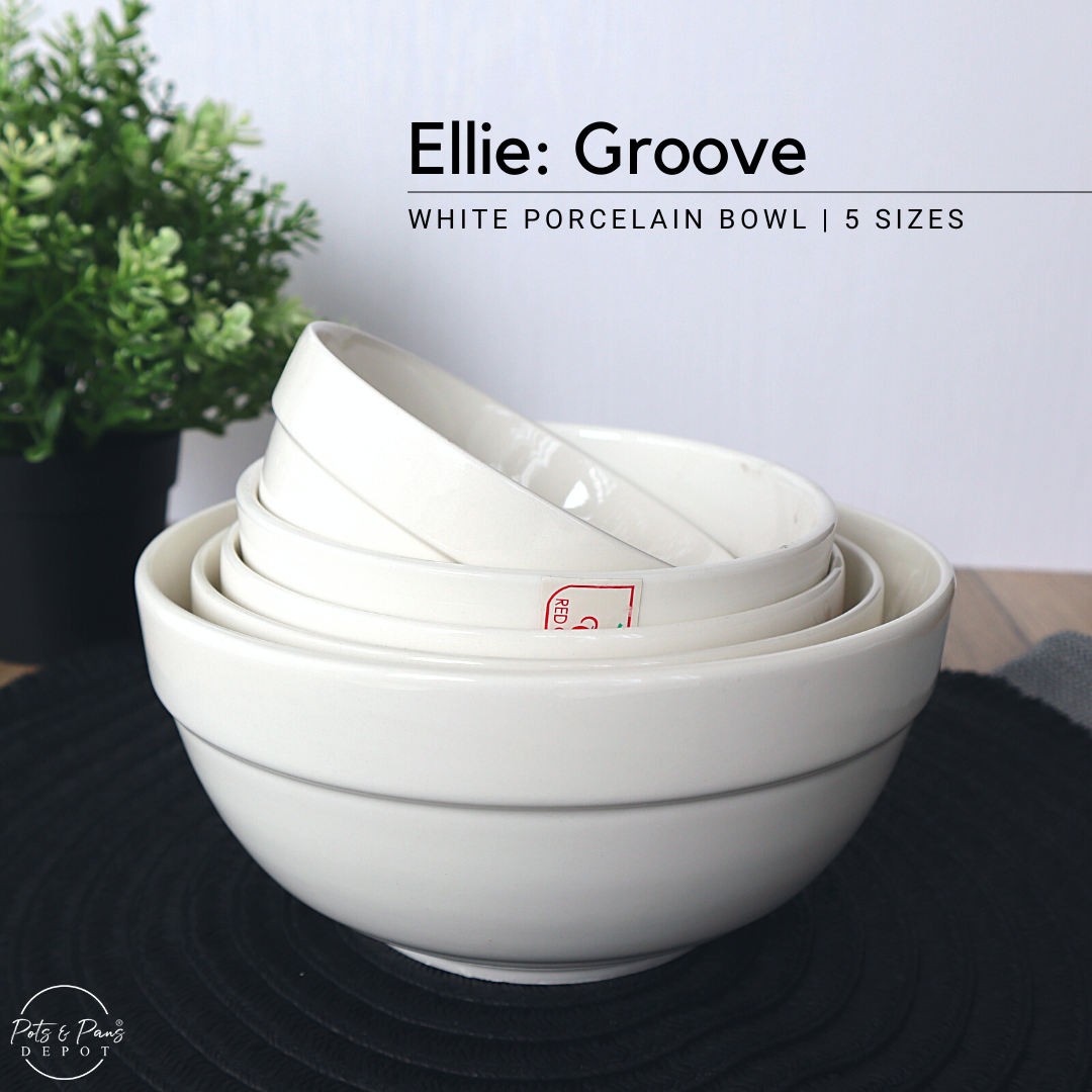 Groove: Ellie White Porcelain Everyday Bowl